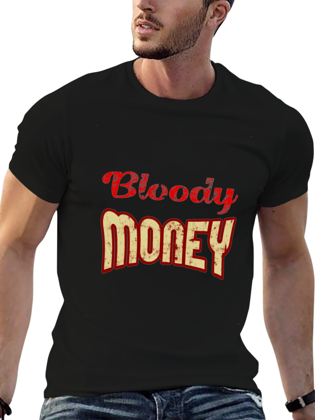 Bloody Money Graphic Tee - Casual Style
