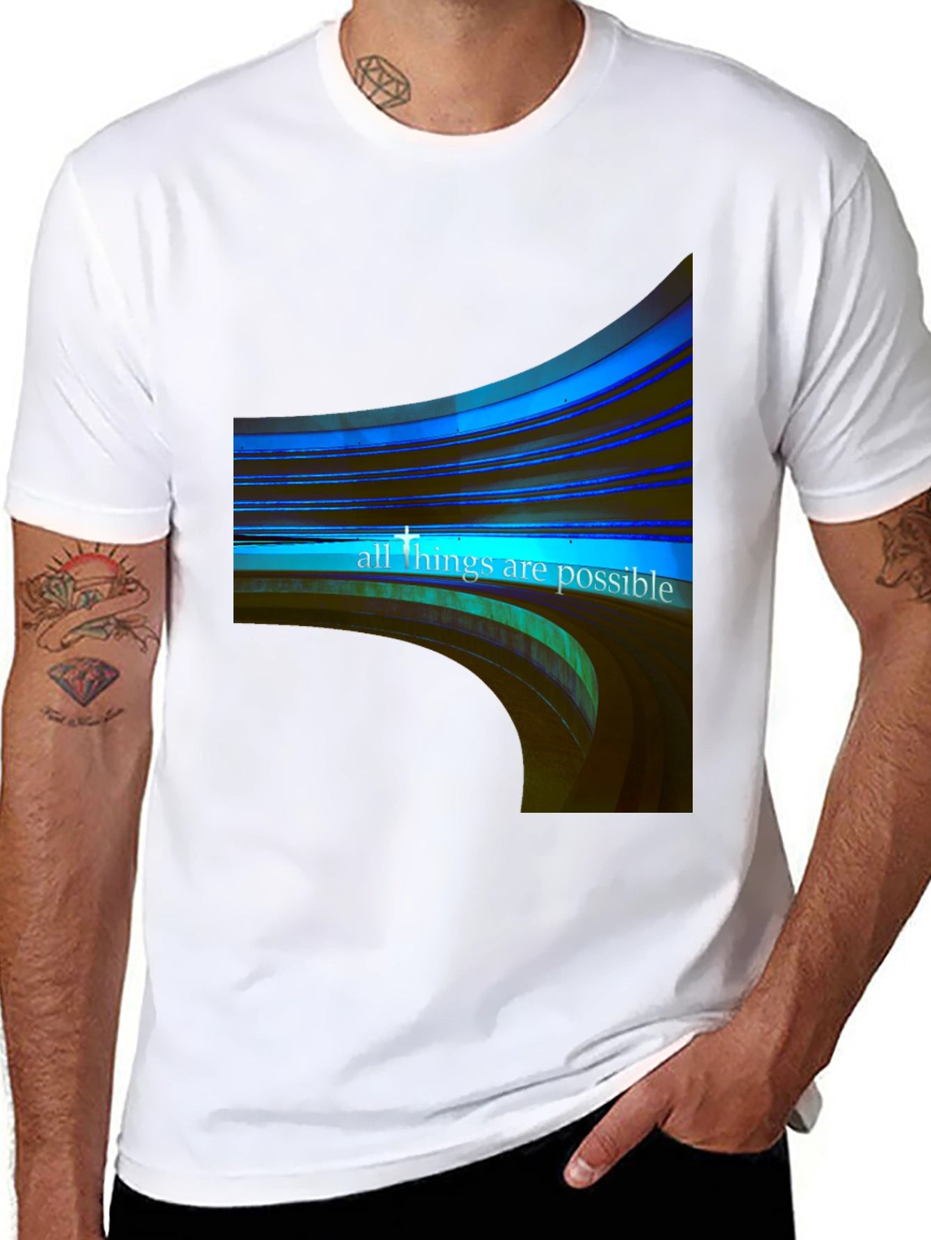 All Things Possible Graphic Black Tee
