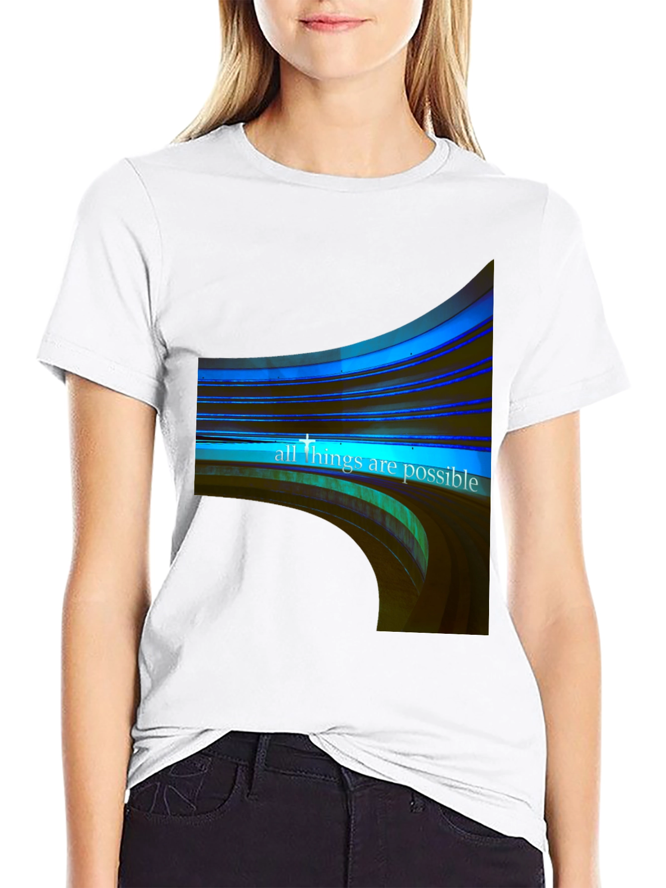 All Things Possible Graphic Black Tee