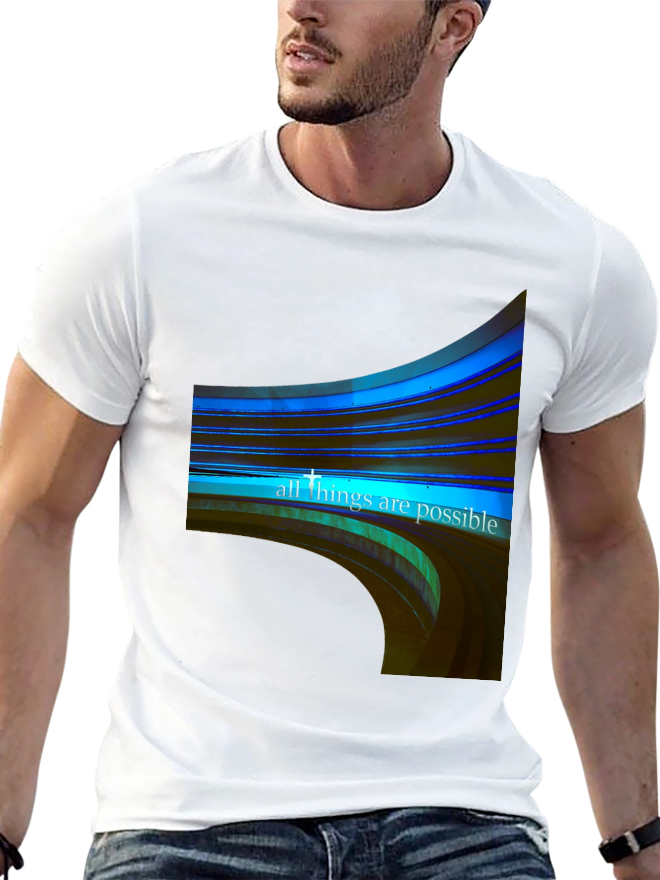 All Things Possible Graphic Black Tee