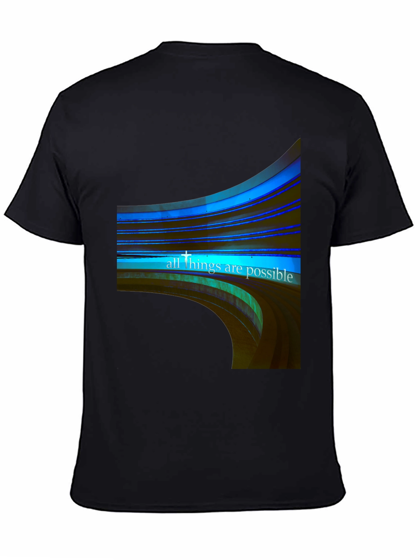 All Things Possible Graphic Black Tee