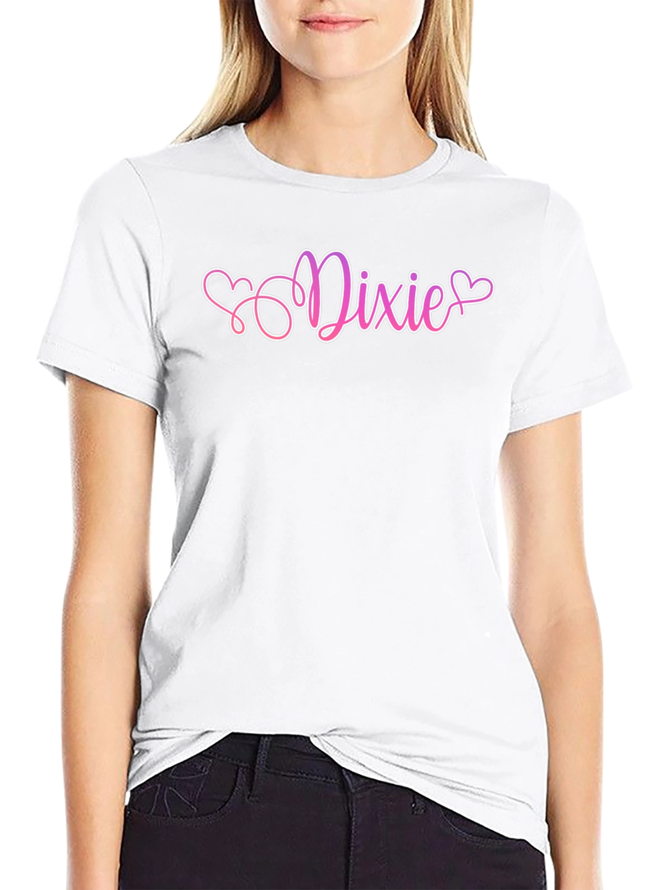 Dixie Heart Graphic Black T-Shirt