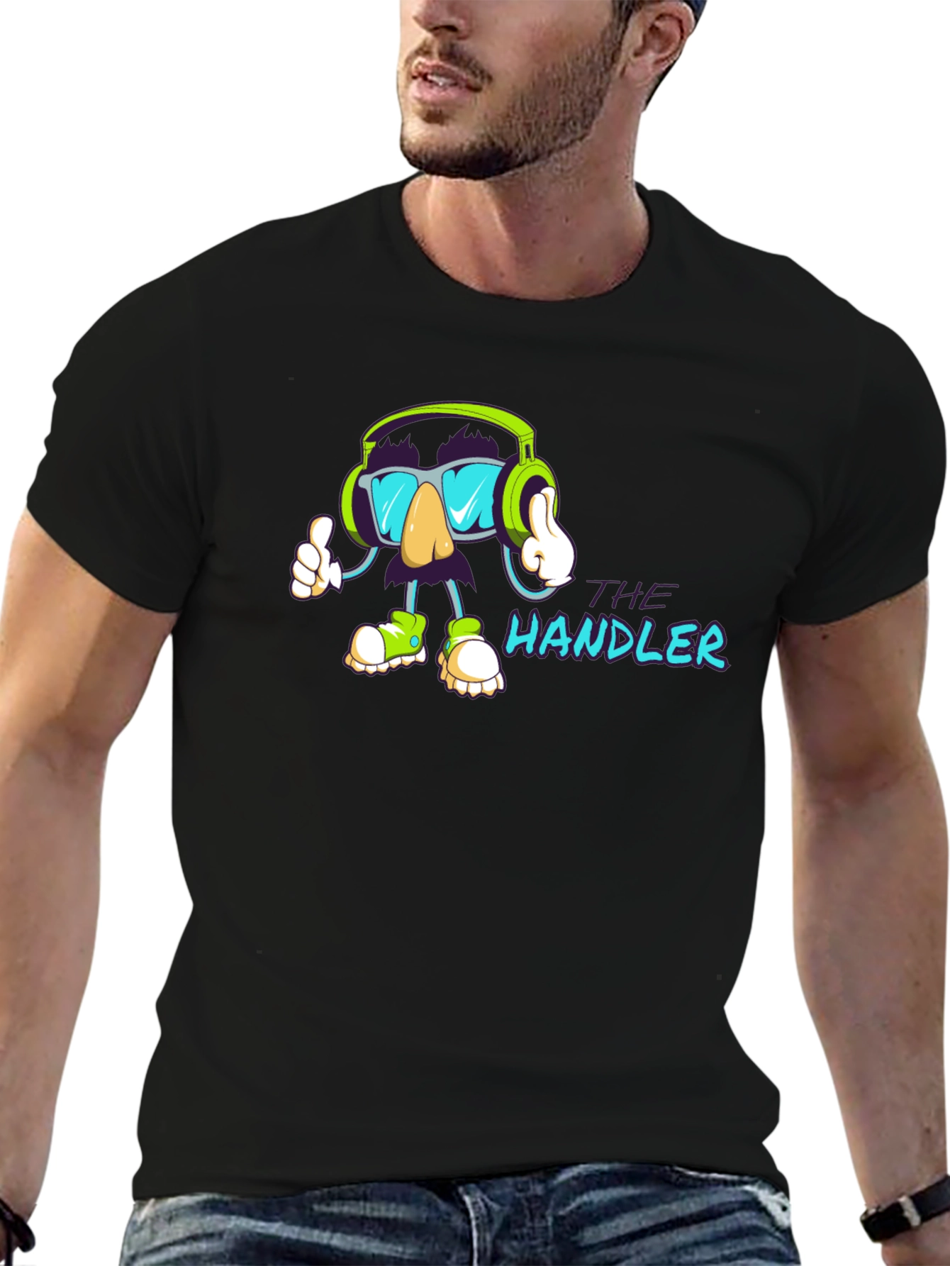 The Handler Black Graphic T-Shirt