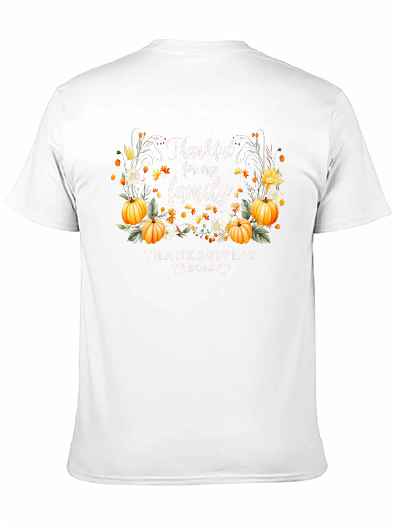 Thankful for Family Thanksgiving 2024 T-Shirt