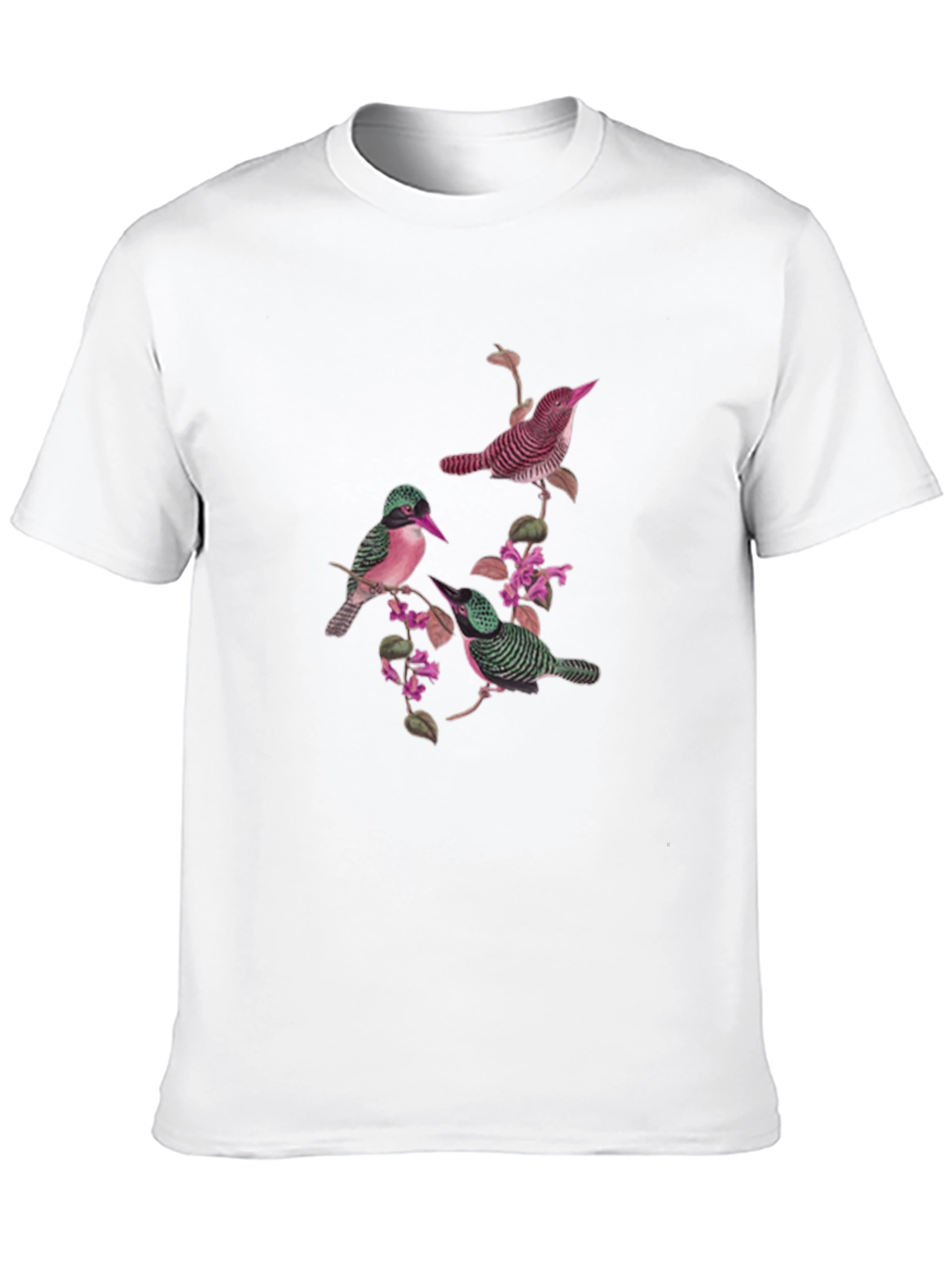 Bird and Blossom Graphic Tee - Black