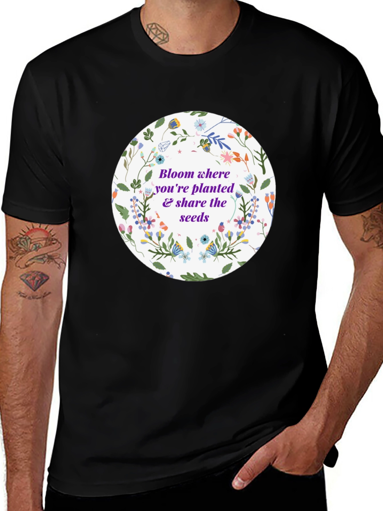 Bloom Where Youre Planted Graphic T-Shirt
