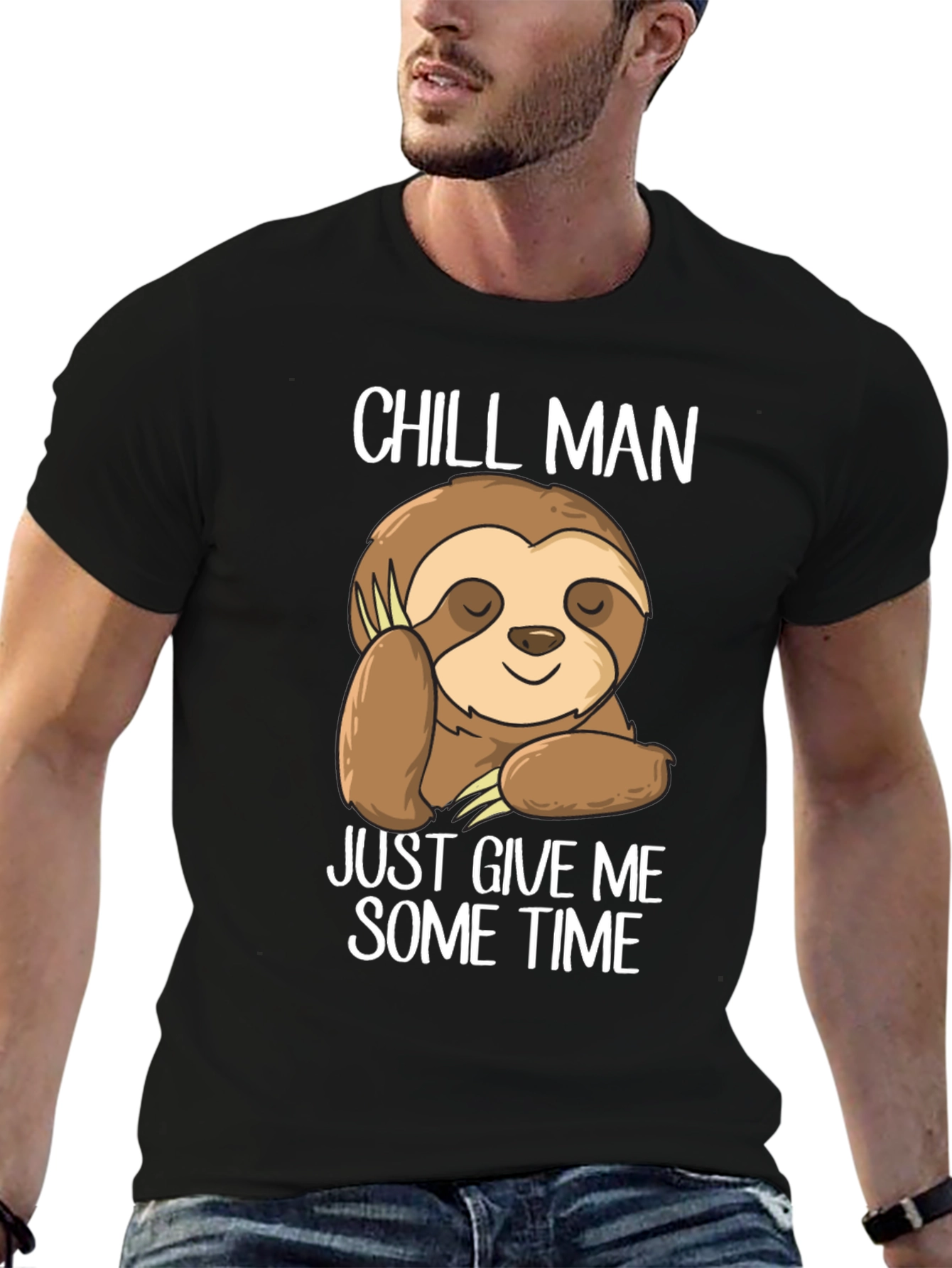 Chill Man Sloth Graphic Tee