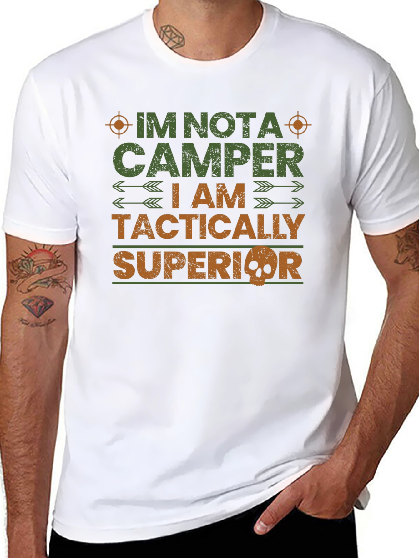 Tactically Superior Graphic Tee - Novelty Design