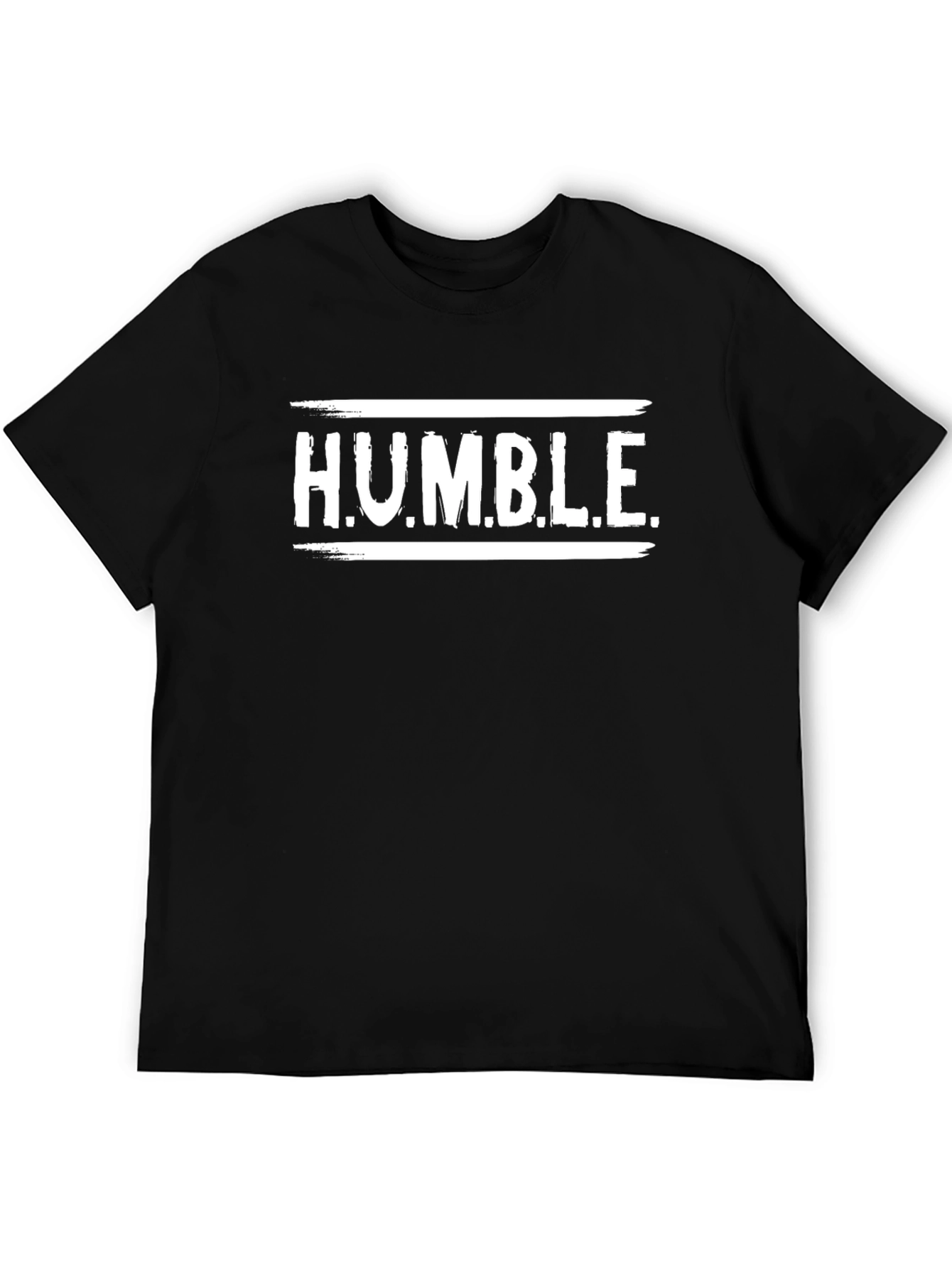H.U.M.B.L.E. Graphic T-Shirt - Black Crew Neck Tee