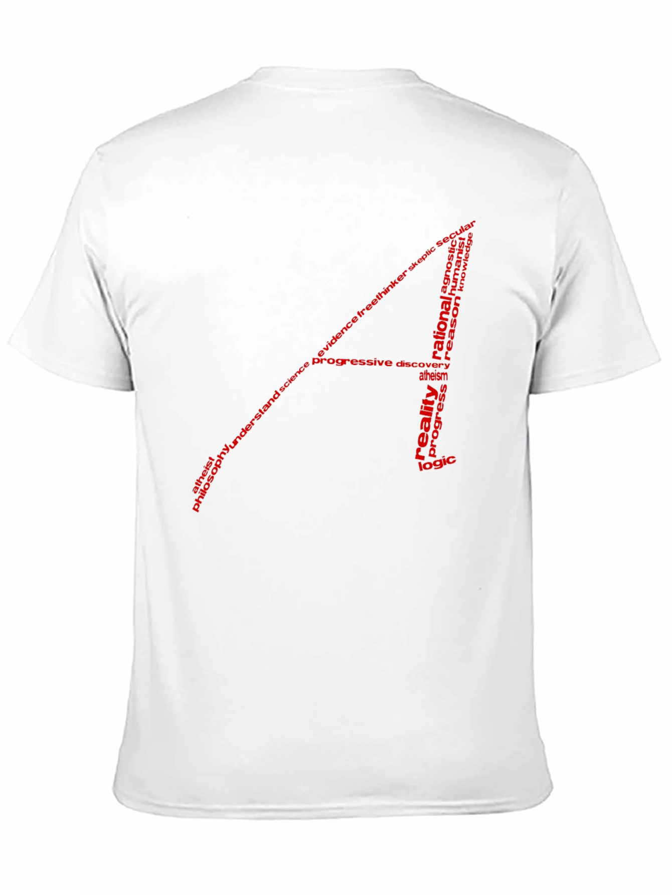 Atheist Word Cloud T-Shirt - Black