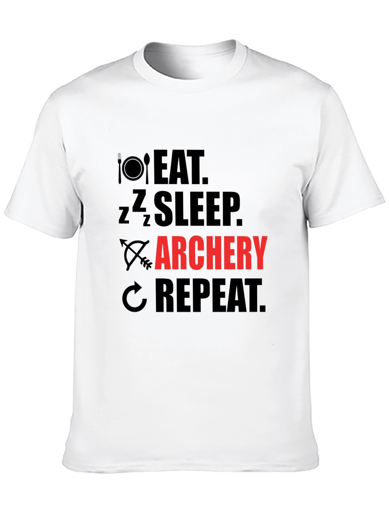 Eat Sleep Archery Repeat Graphic T-Shirt
