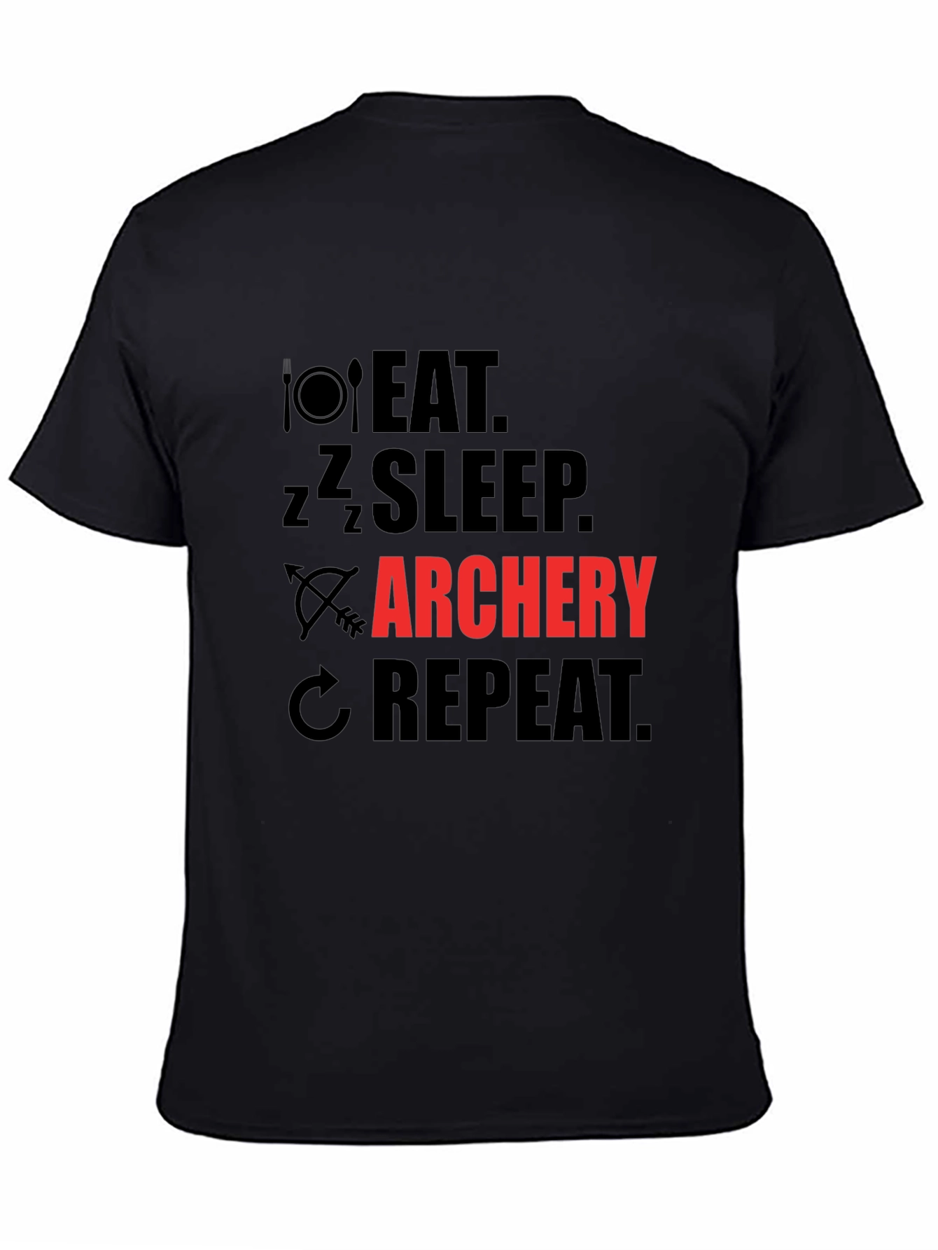 Eat Sleep Archery Repeat Graphic T-Shirt