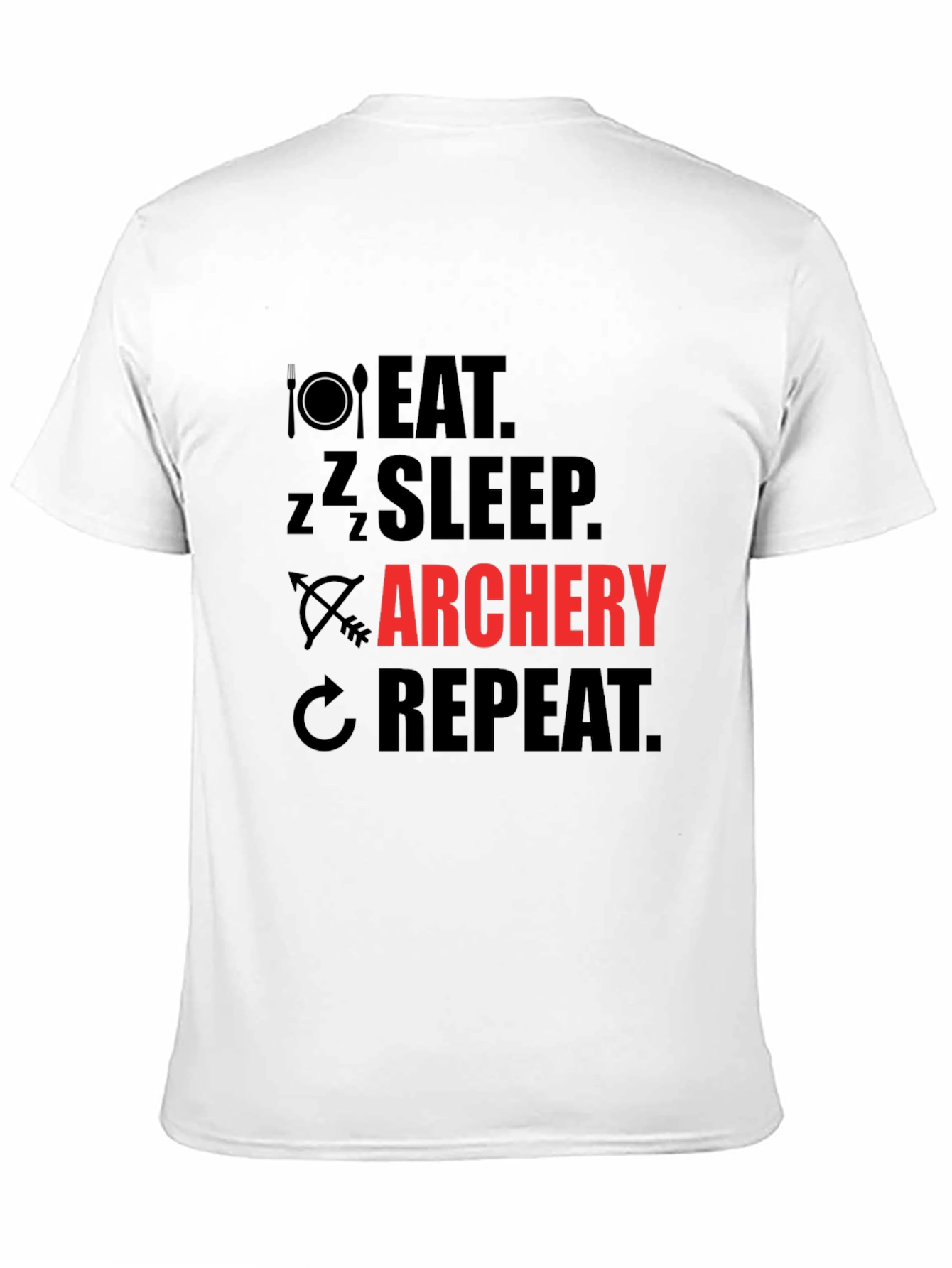 Eat Sleep Archery Repeat Graphic T-Shirt