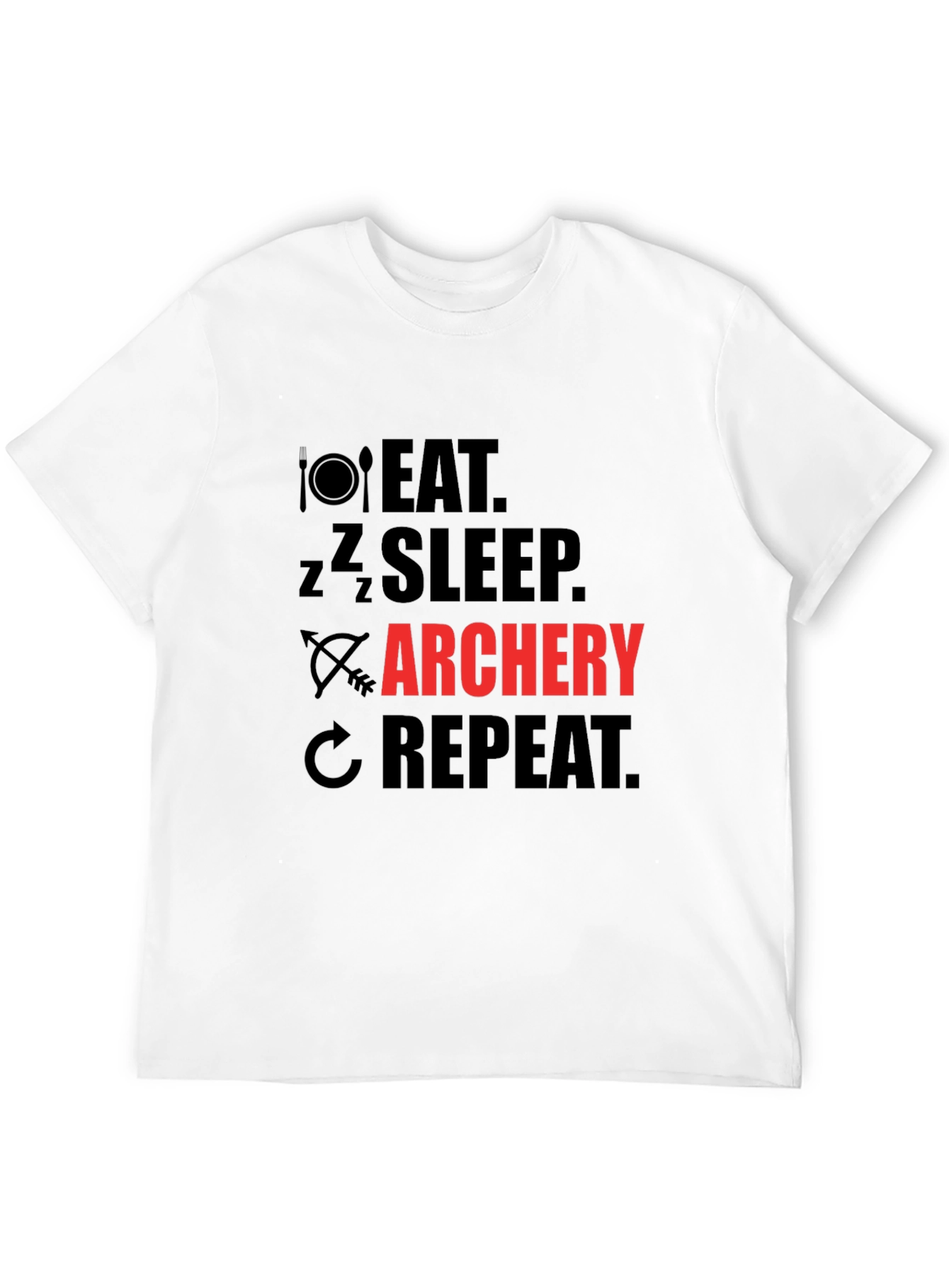 Eat Sleep Archery Repeat Graphic T-Shirt
