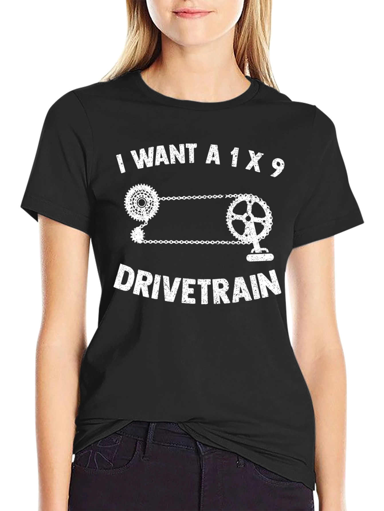 1x9 Drivetrain T-Shirt - Cycling Enthusiast Tee