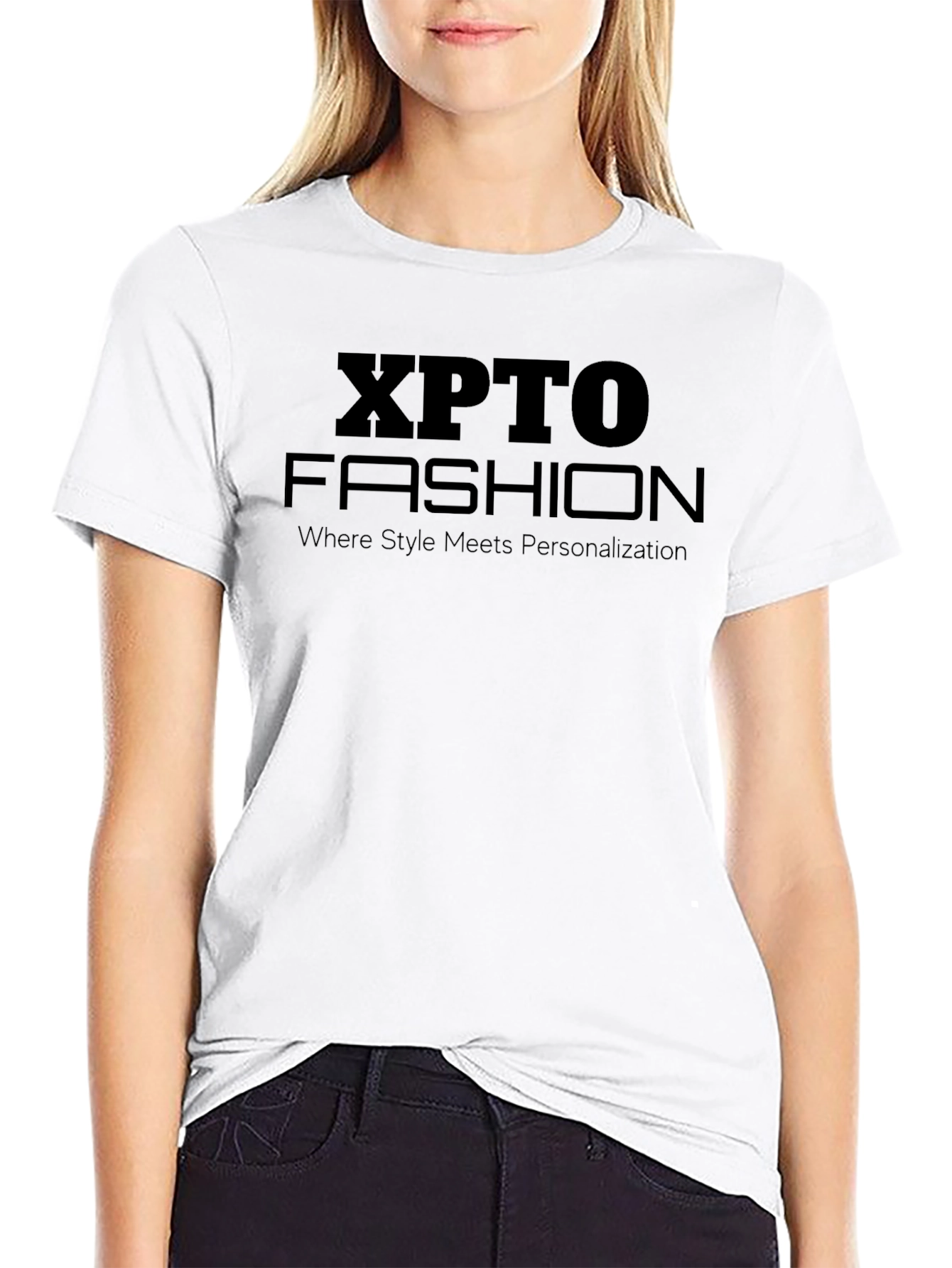 XPTO Fashion Black T-Shirt - Style & Personalization