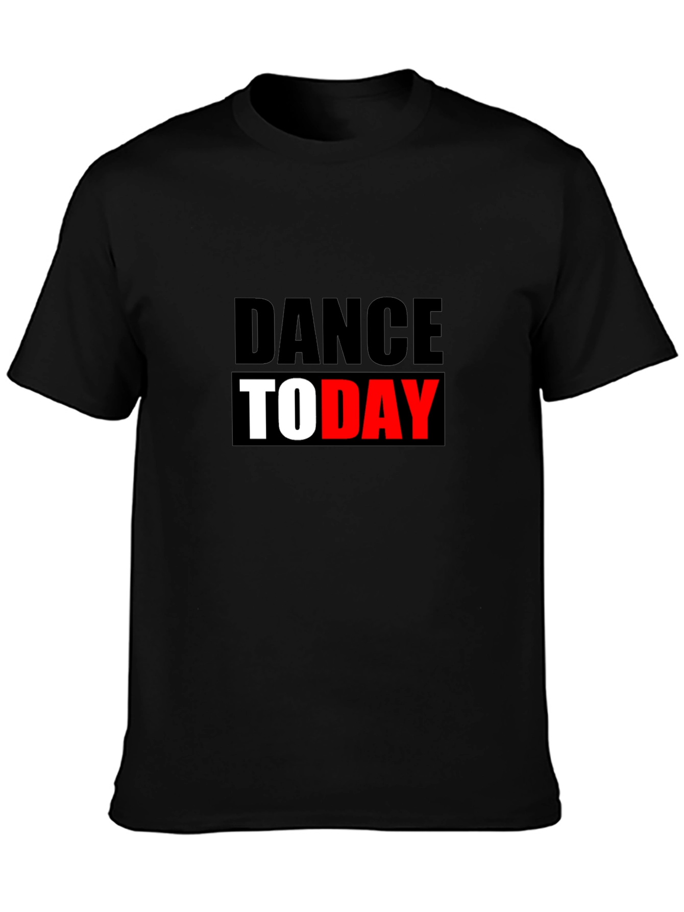 Dance Today Graphic Tee - Black Cotton T-Shirt