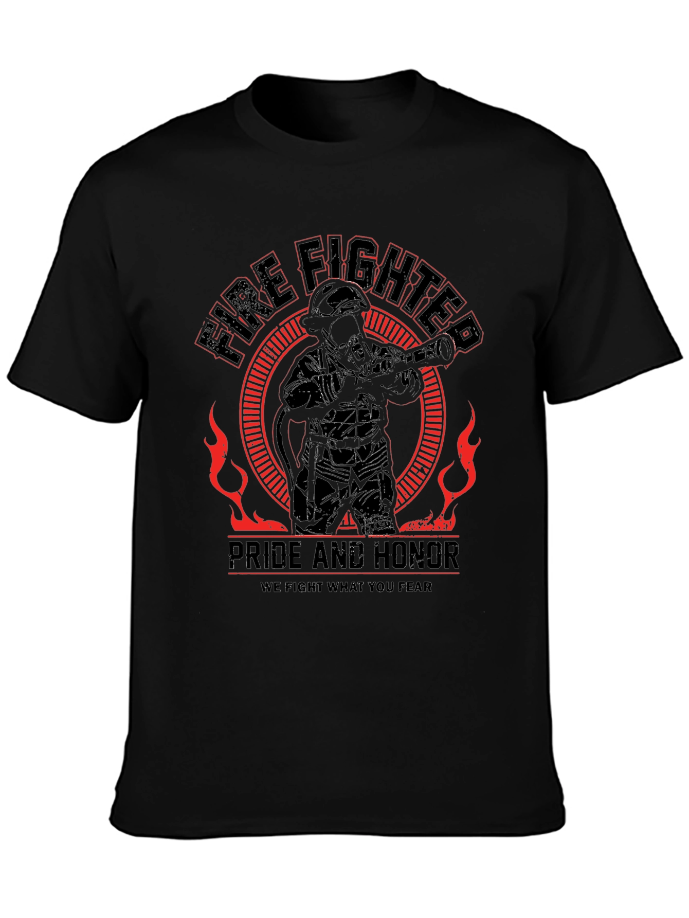 Firefighter Pride Honor Graphic T-Shirt