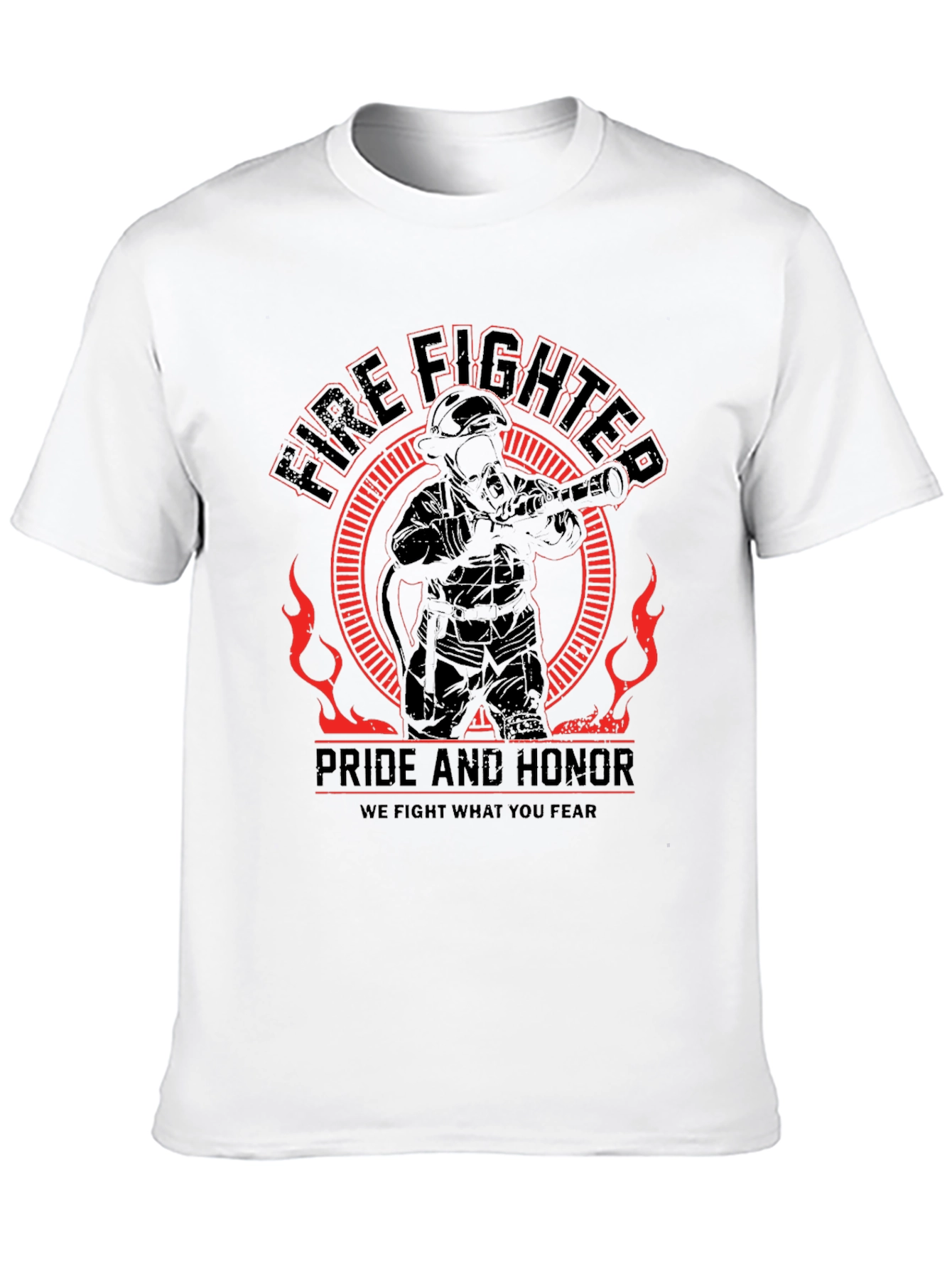 Firefighter Pride Honor Graphic T-Shirt