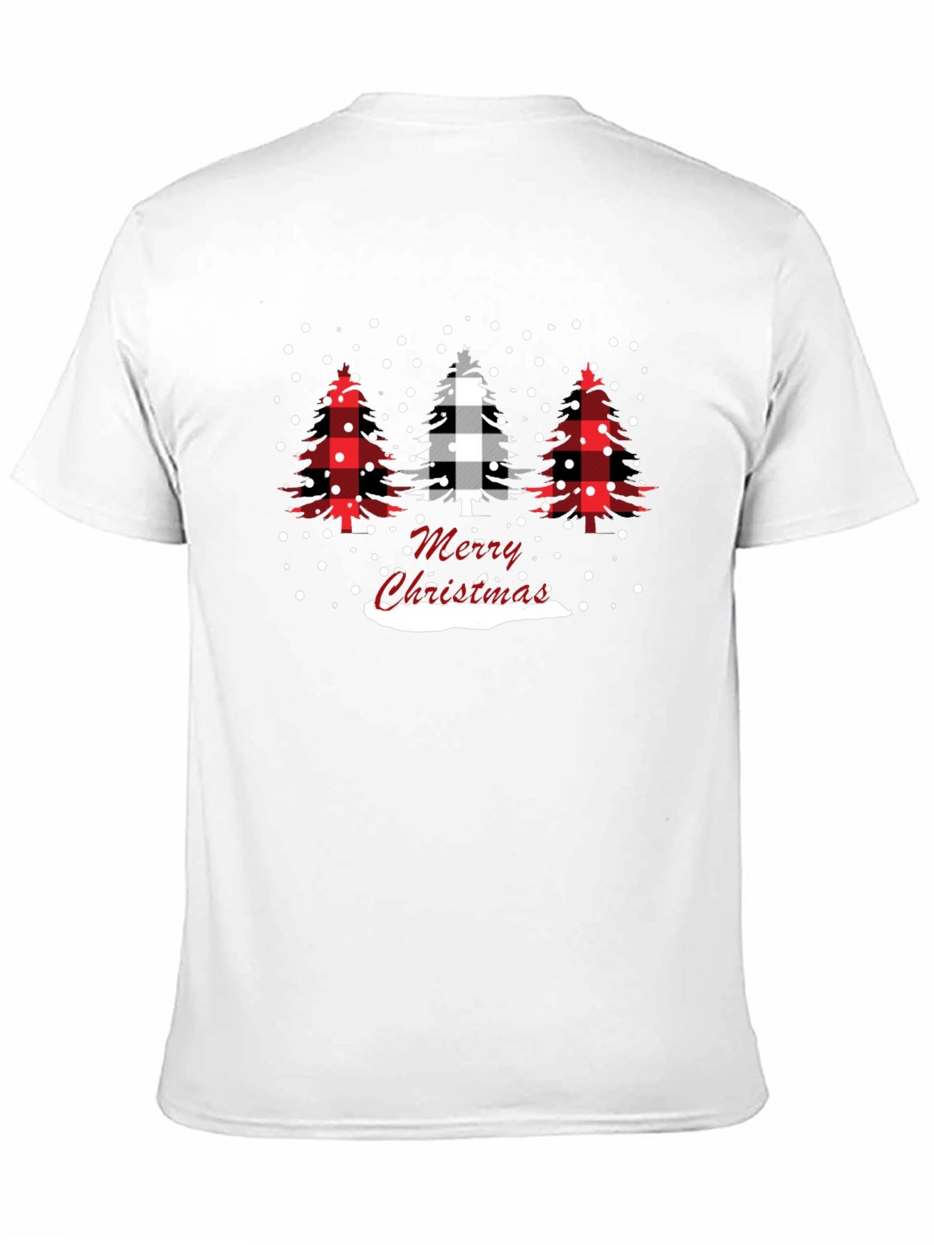 Merry Christmas Buffalo Plaid Tree T-Shirt