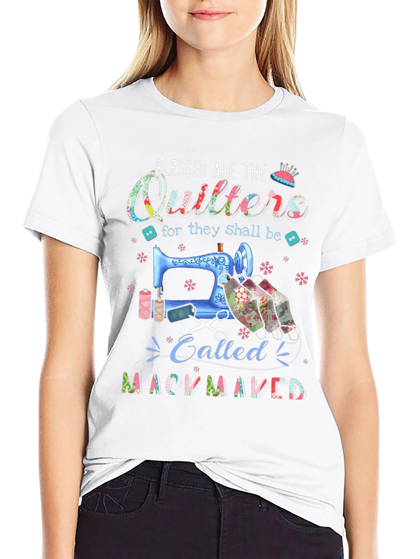 Blessed Quilters T-Shirt for Craft Lovers