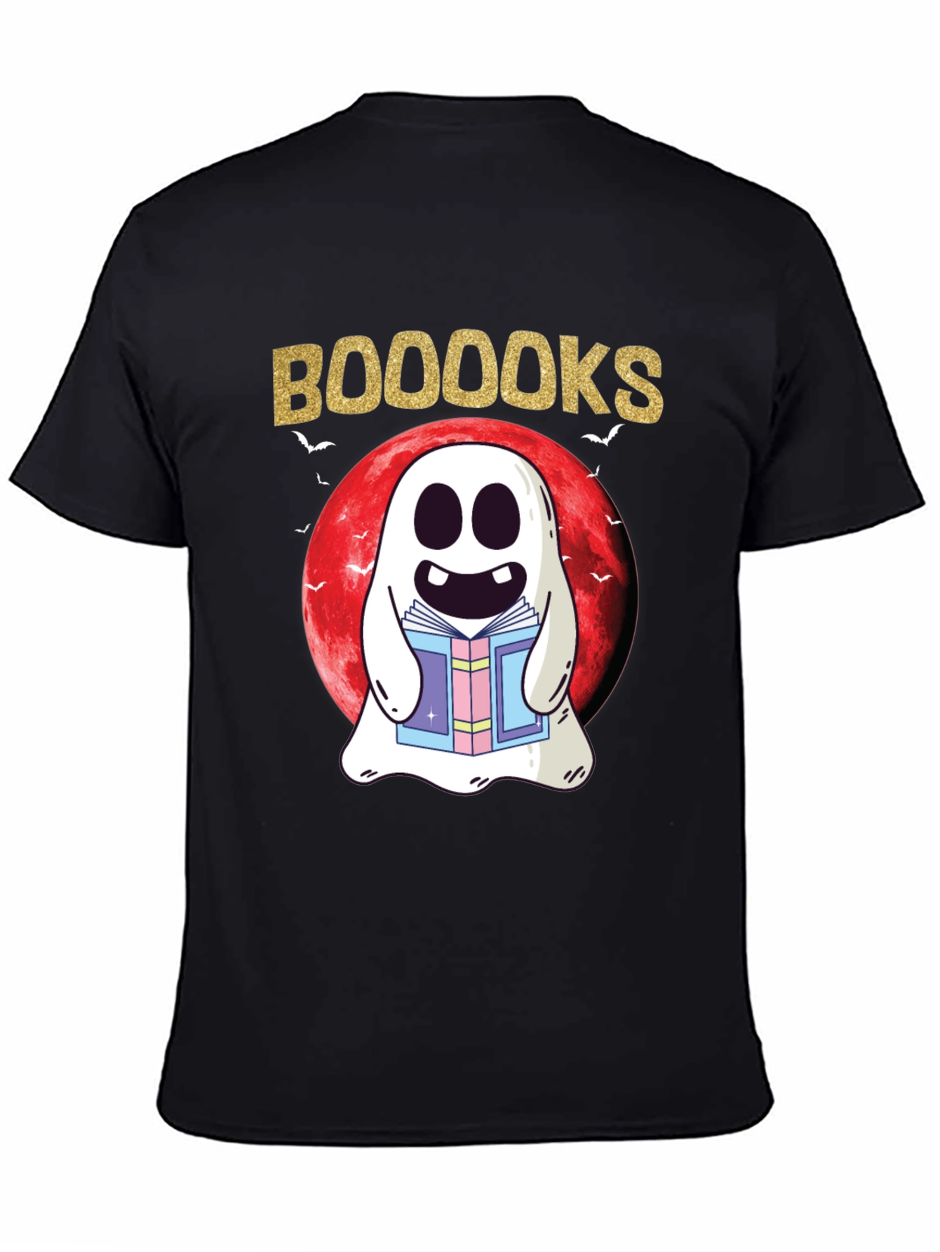 Booooks T-Shirt: Spooky Reading Ghost