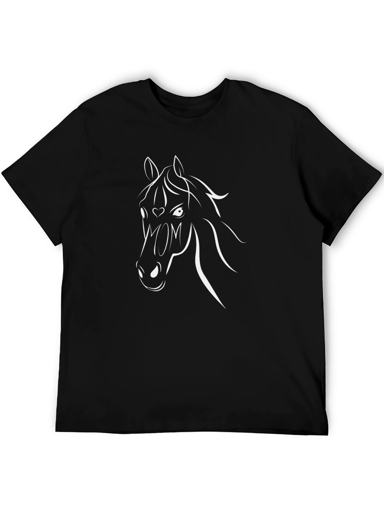 Horse Mom T-Shirt - Black Graphic Tee