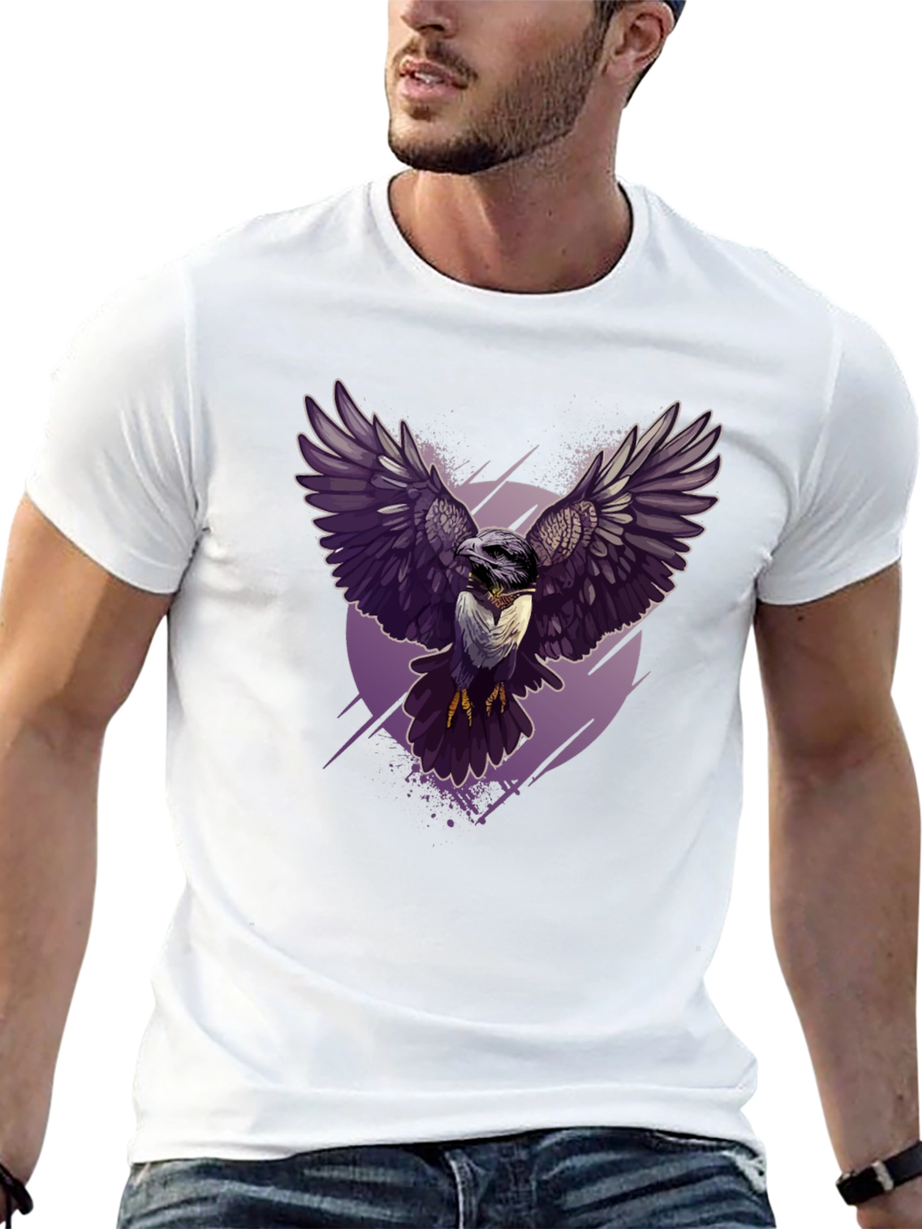 Raven Graphic Tee - Dark Bird Design
