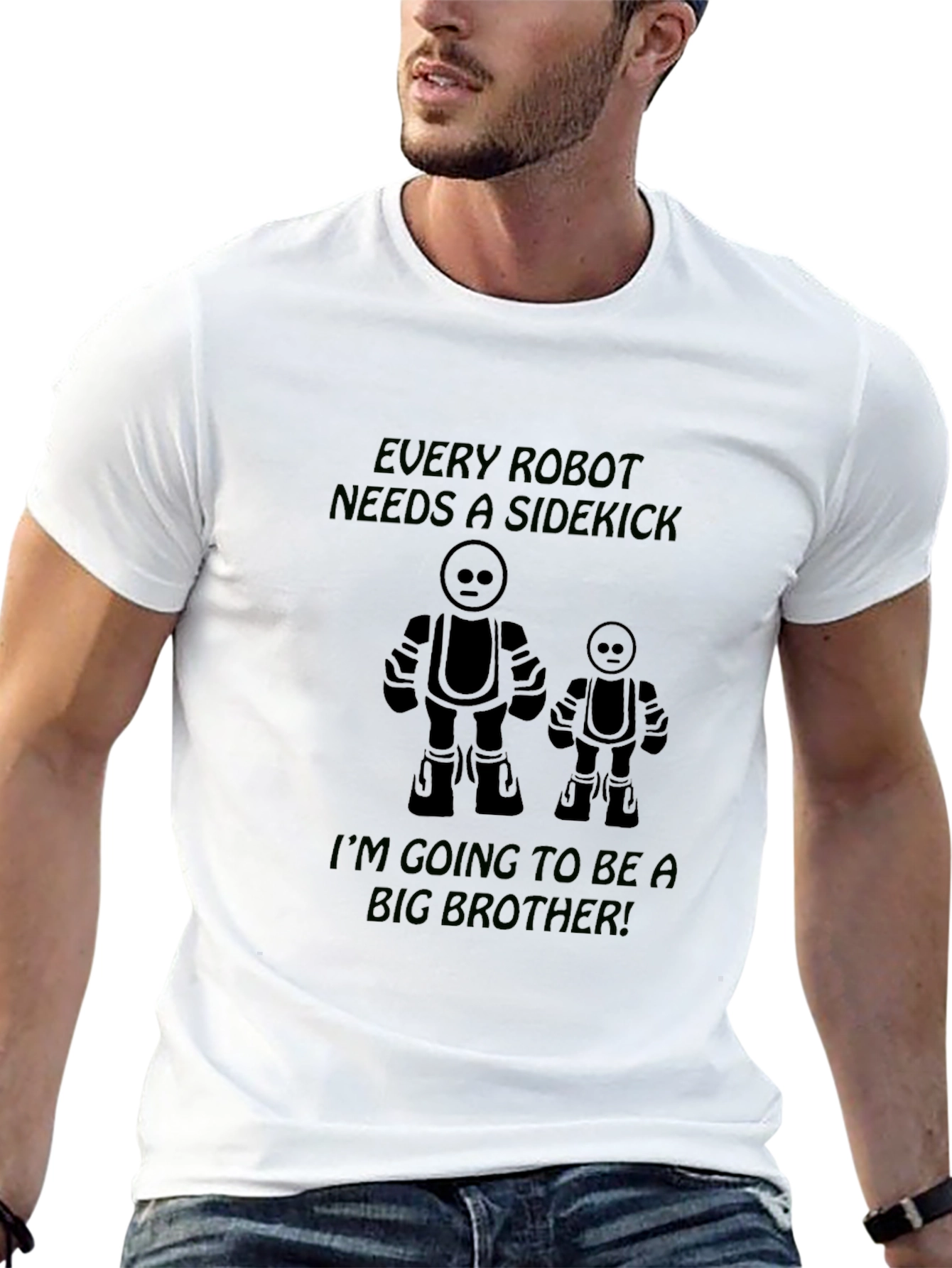 Big Brother Robot T-Shirt: Future Sidekick Tee
