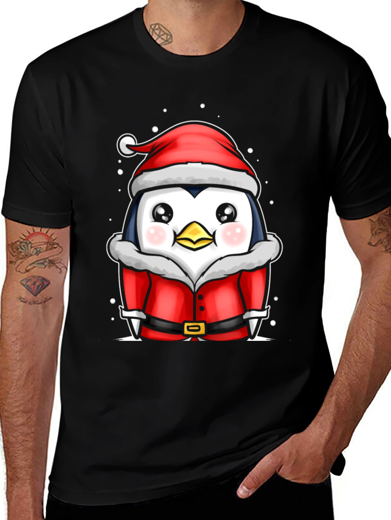 Christmas Penguin Santa T-Shirt