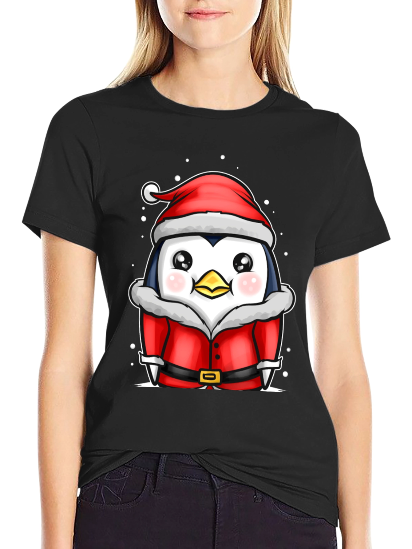 Christmas Penguin Santa T-Shirt