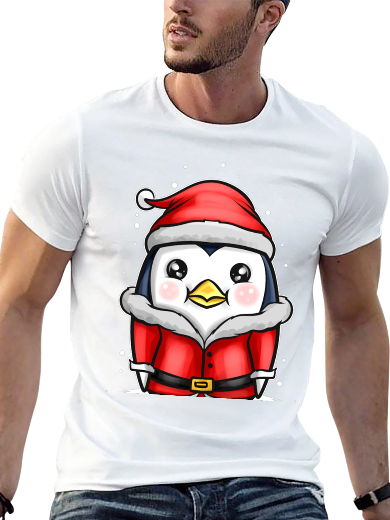 Christmas Penguin Santa T-Shirt