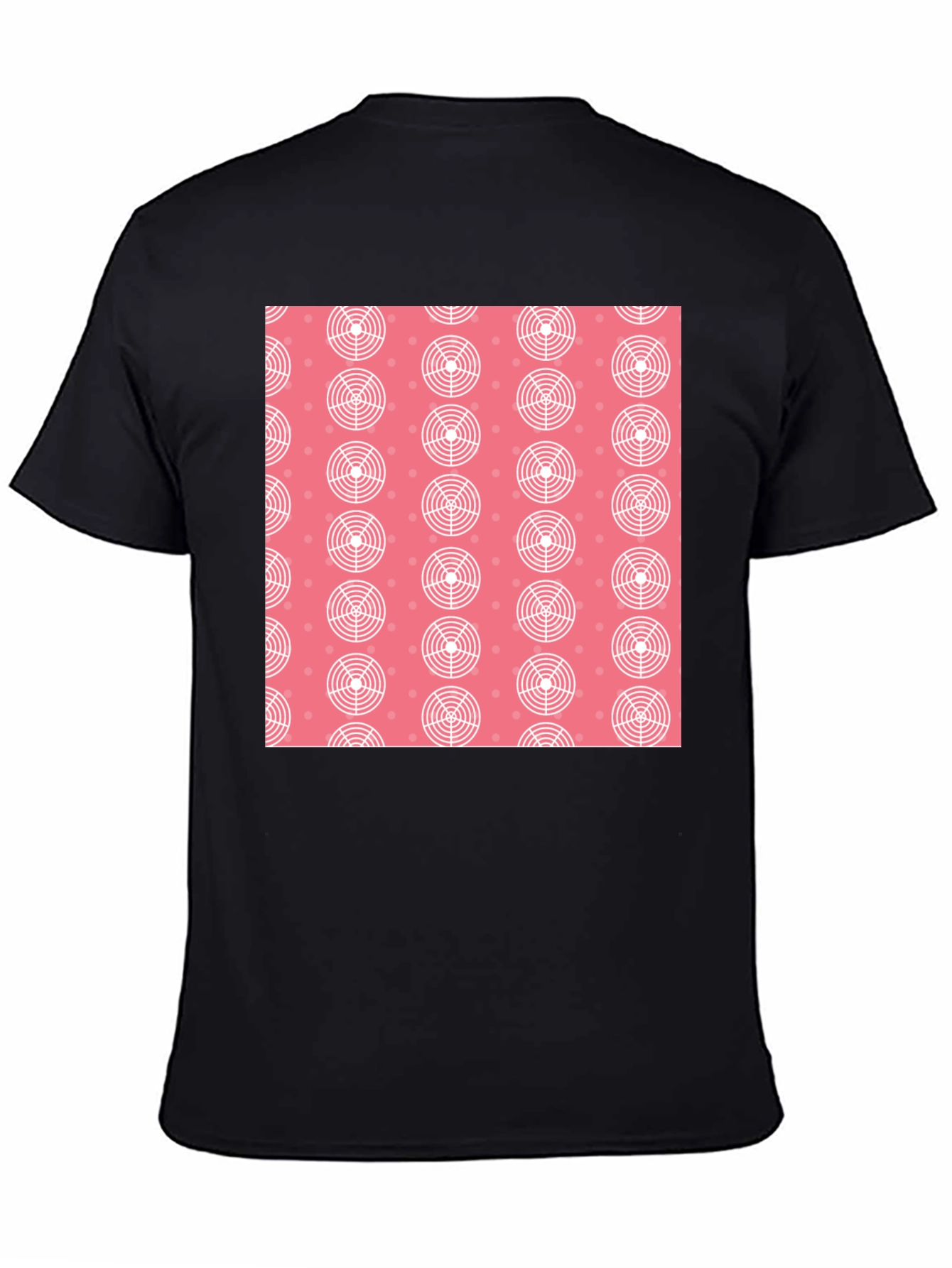 Modern Pattern Black T-Shirt