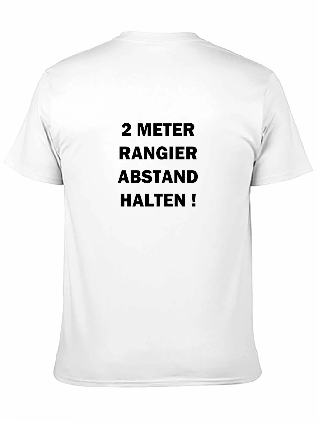 2 Meter Abstand Halten! Black T-Shirt