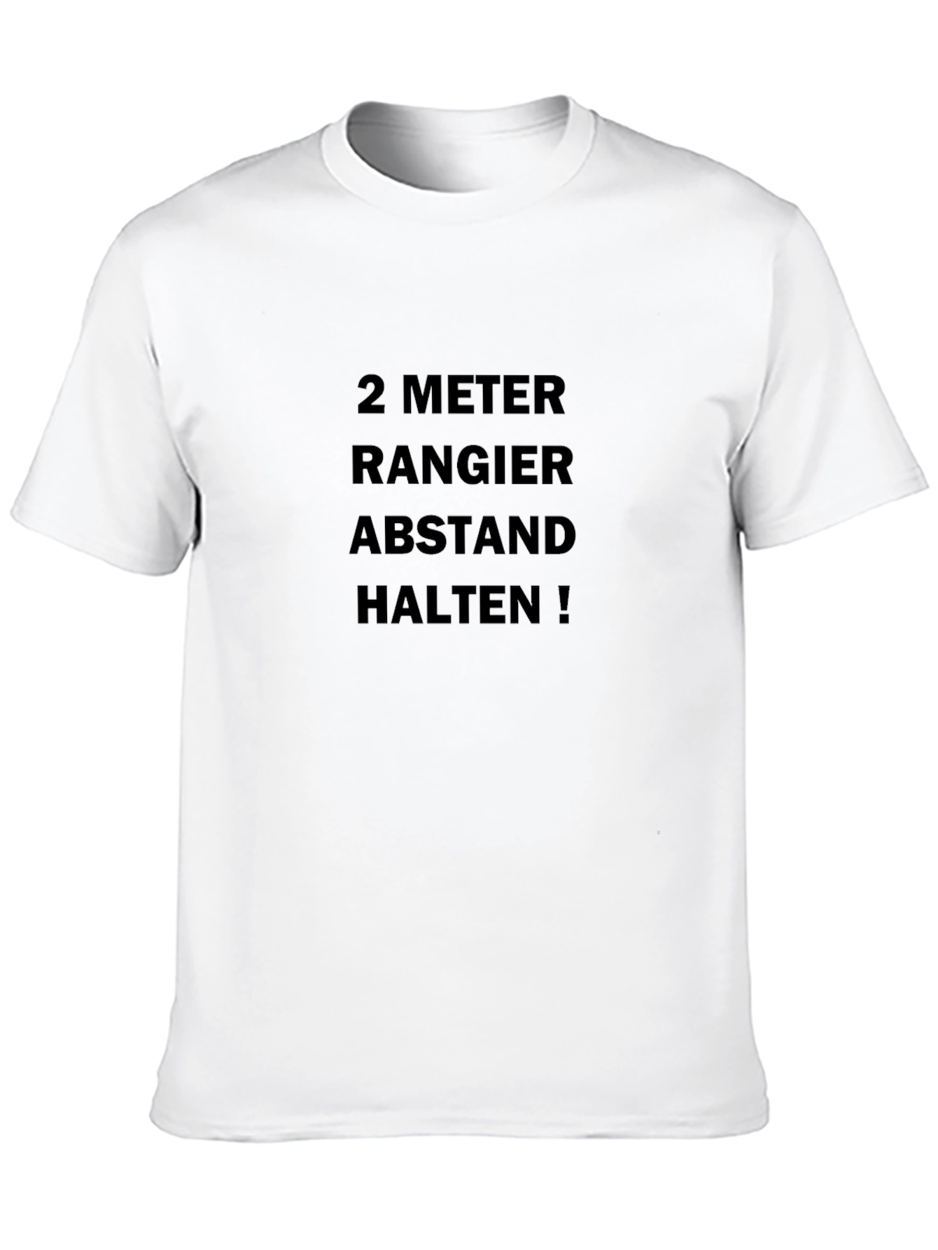 2 Meter Abstand Halten! Black T-Shirt