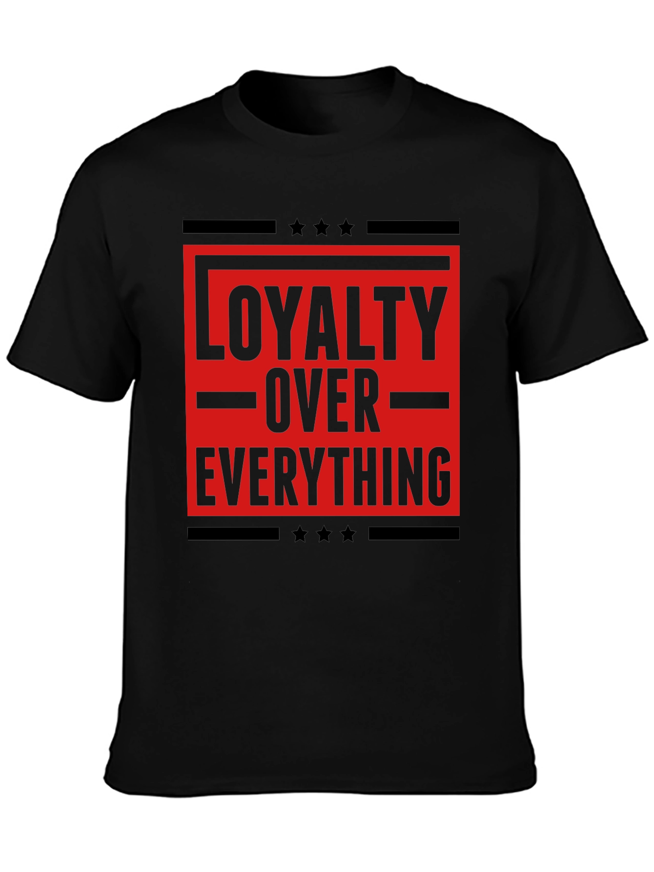 Loyalty Over Everything Graphic Tee - Mens Black T-Shirt