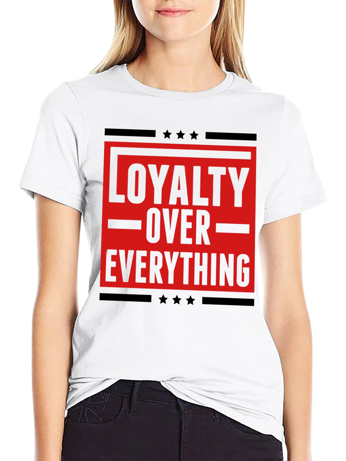 Loyalty Over Everything Graphic Tee - Mens Black T-Shirt