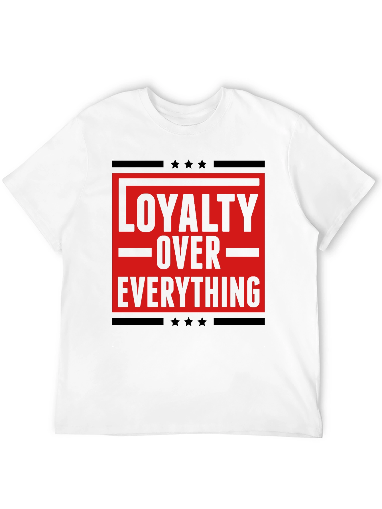 Loyalty Over Everything Graphic Tee - Mens Black T-Shirt