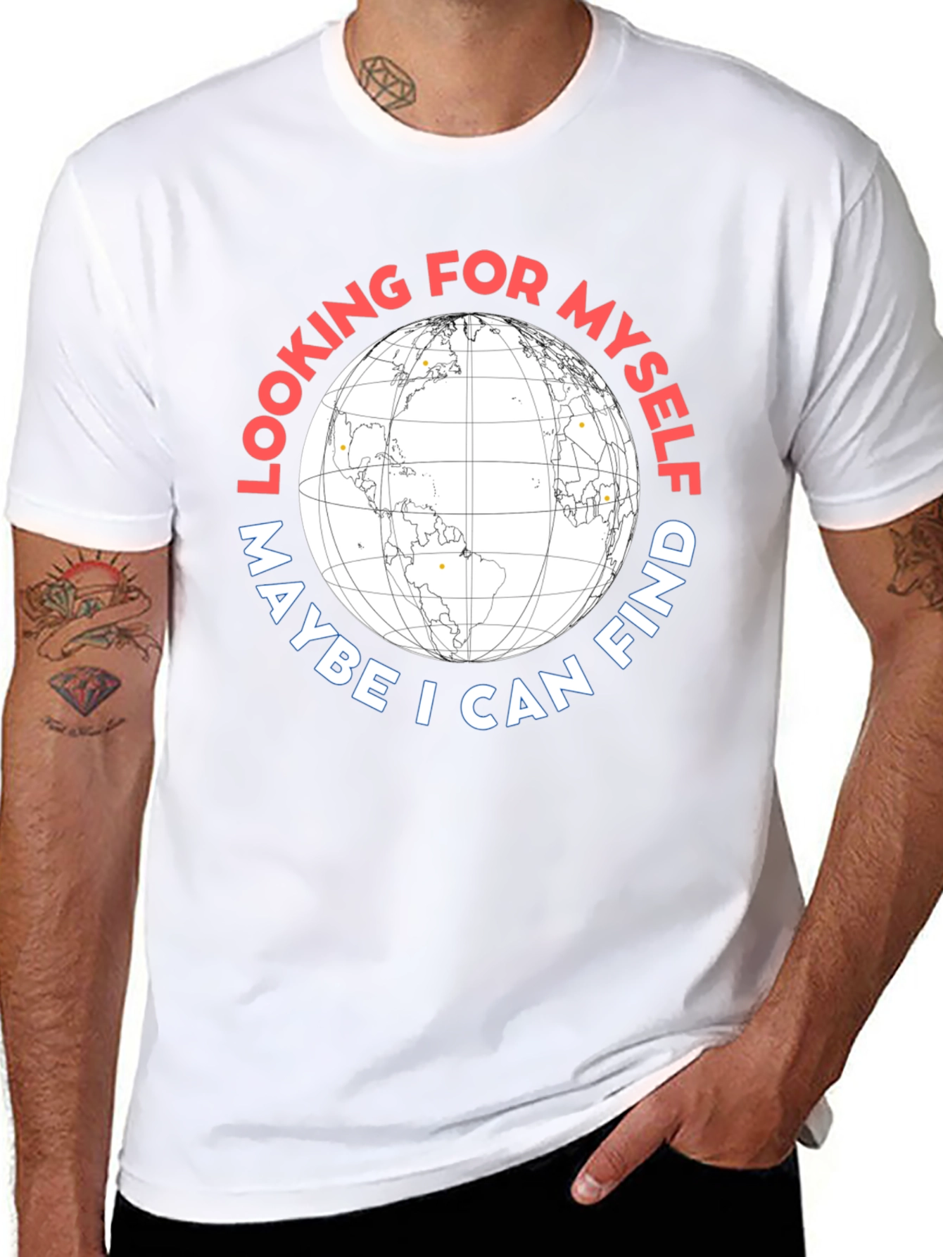 Find Myself Globe Graphic Tee