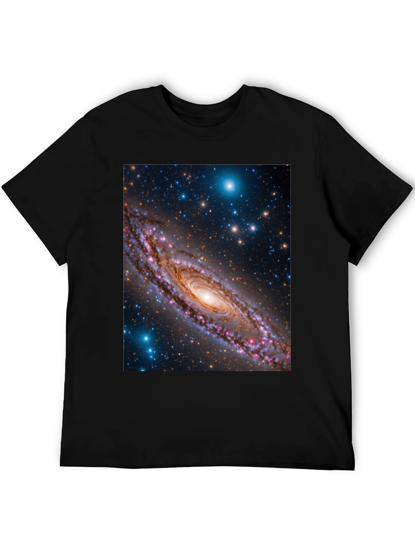 Galaxy Print Black T-Shirt