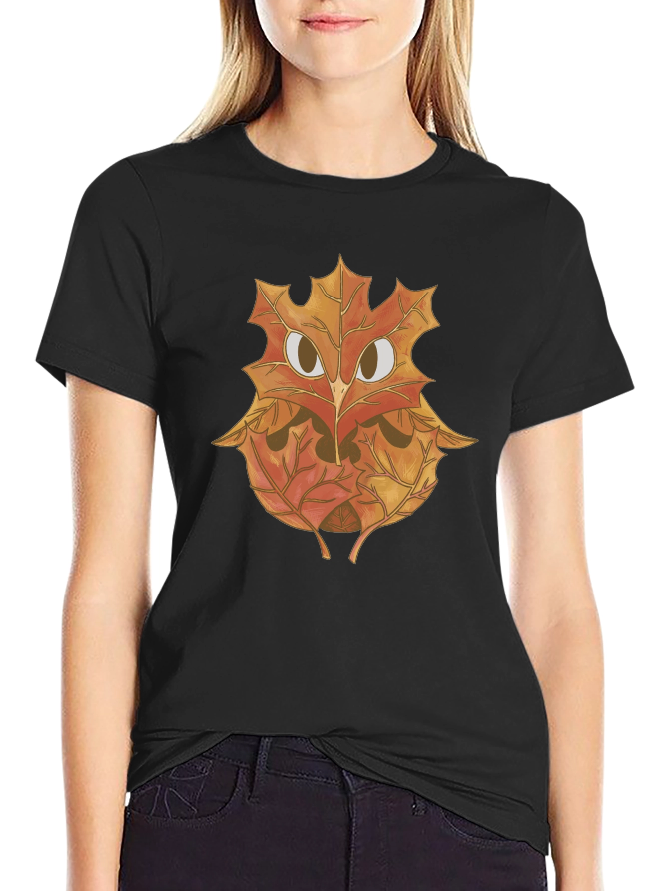 Autumn Owl Graphic Tee - Nature Inspired Design