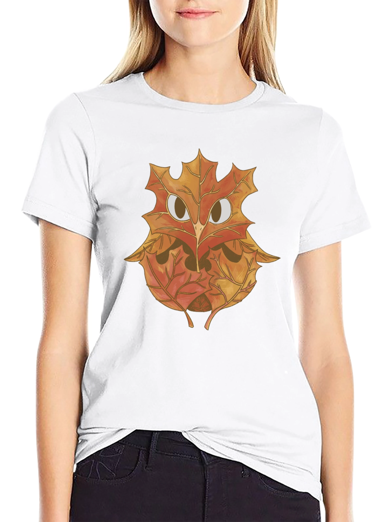 Autumn Owl Graphic Tee - Nature Inspired Design