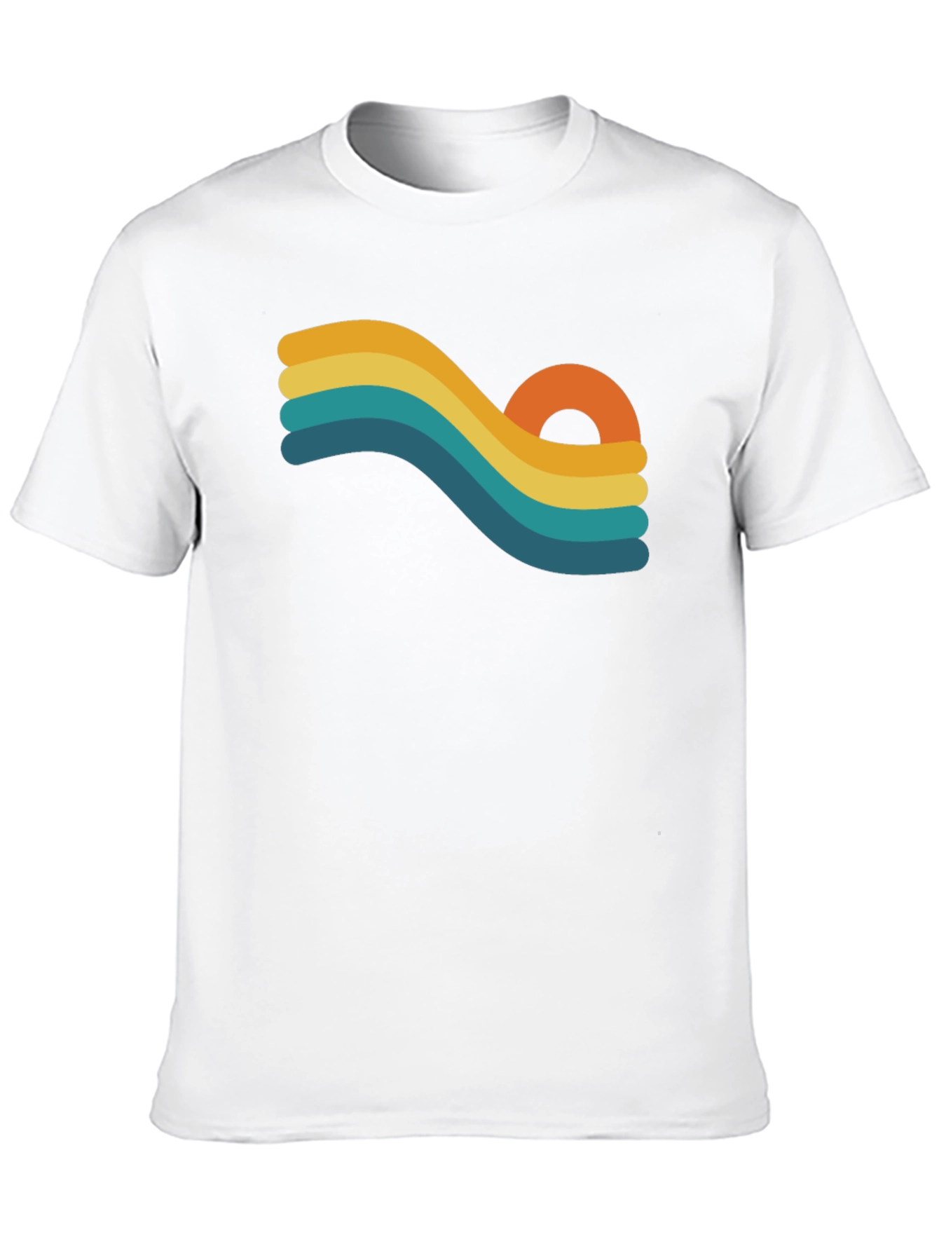 Retro Wave Graphic Black T-Shirt