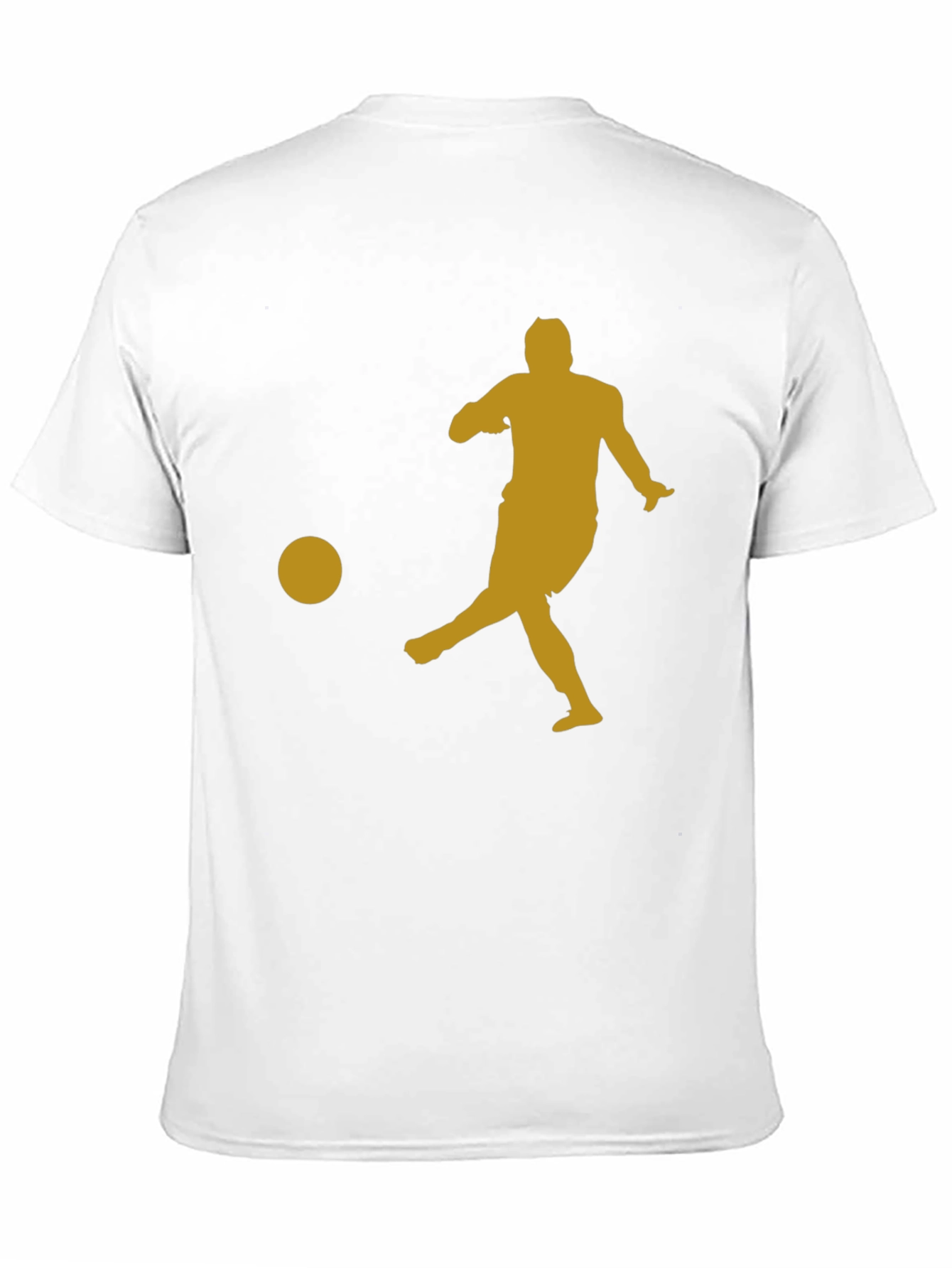 Soccer Player Graphic Tee - Black Cotton Shirt