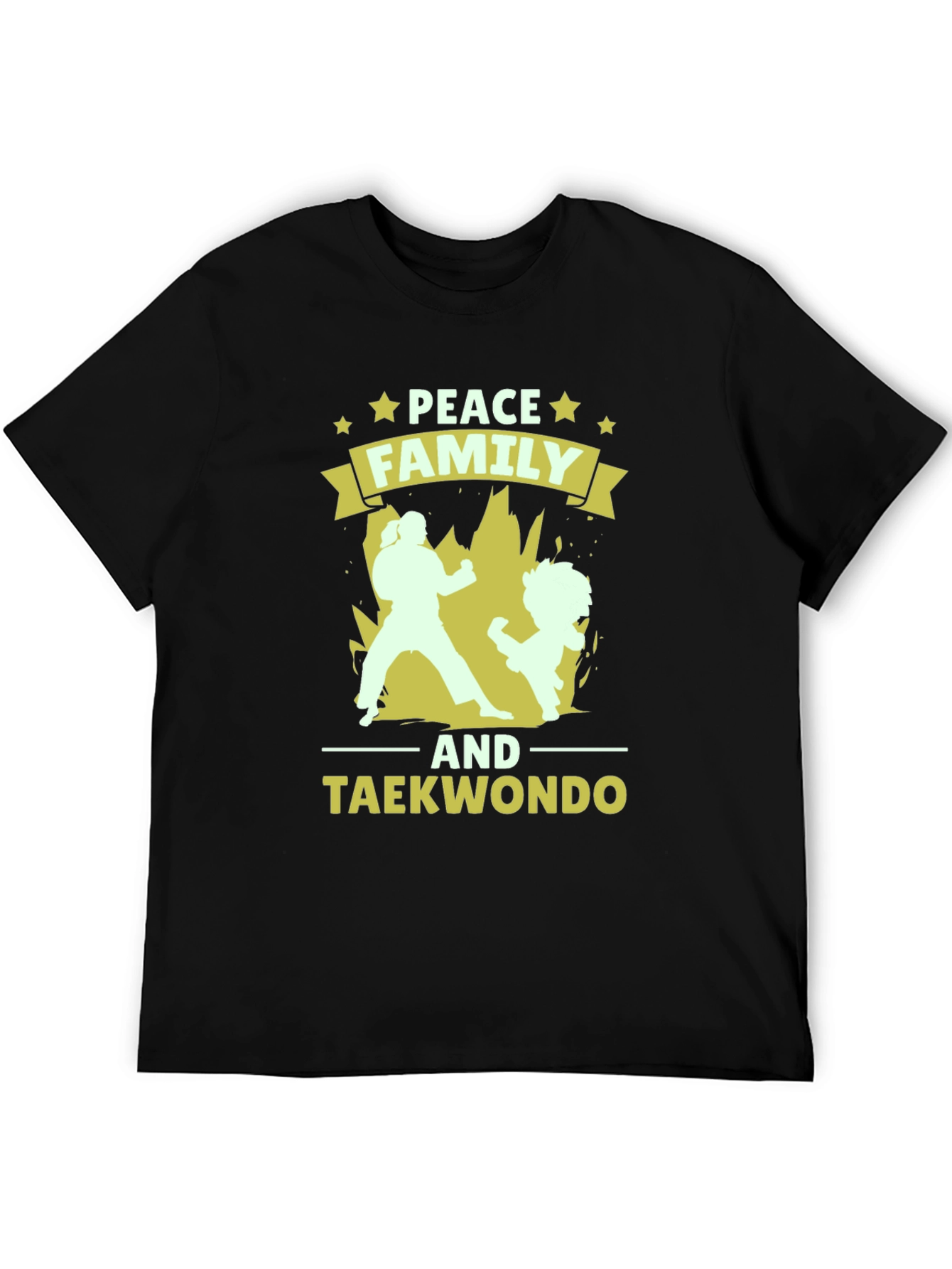 Peace Family Taekwondo Graphic T-Shirt