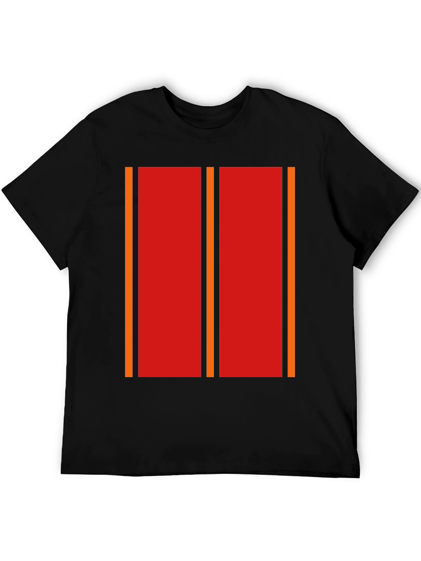 Retro Stripe Graphic Tee - Bold Casual Style