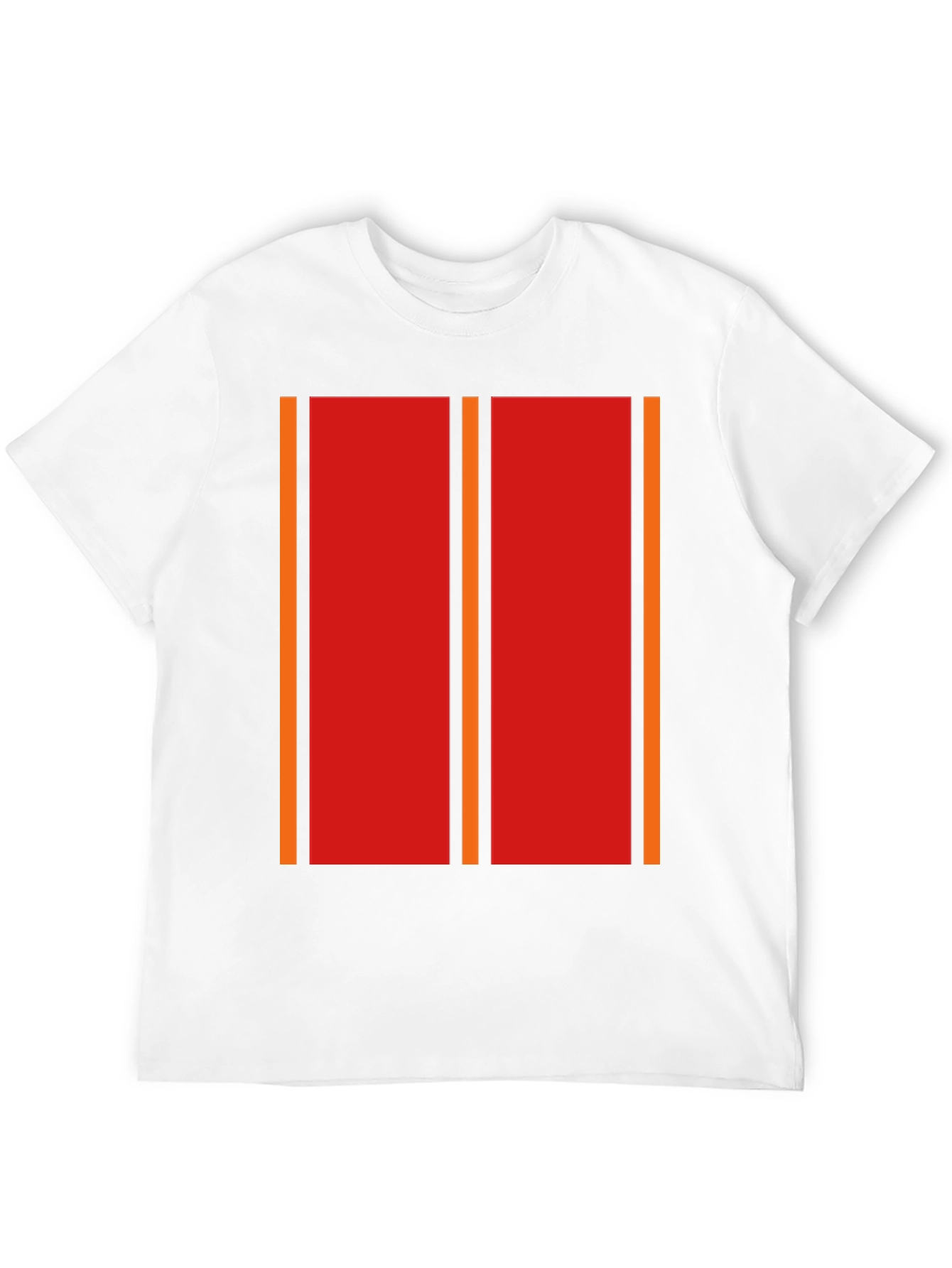 Retro Stripe Graphic Tee - Bold Casual Style