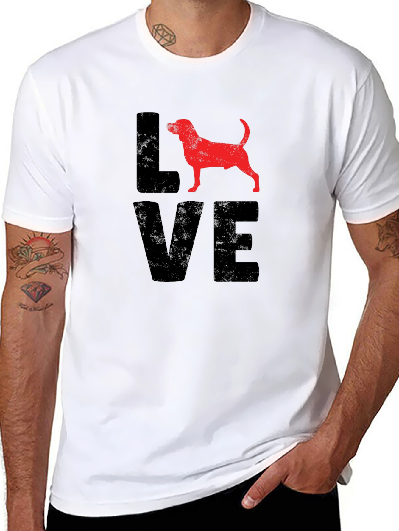 Love Dog T-Shirt - Graphic Tee