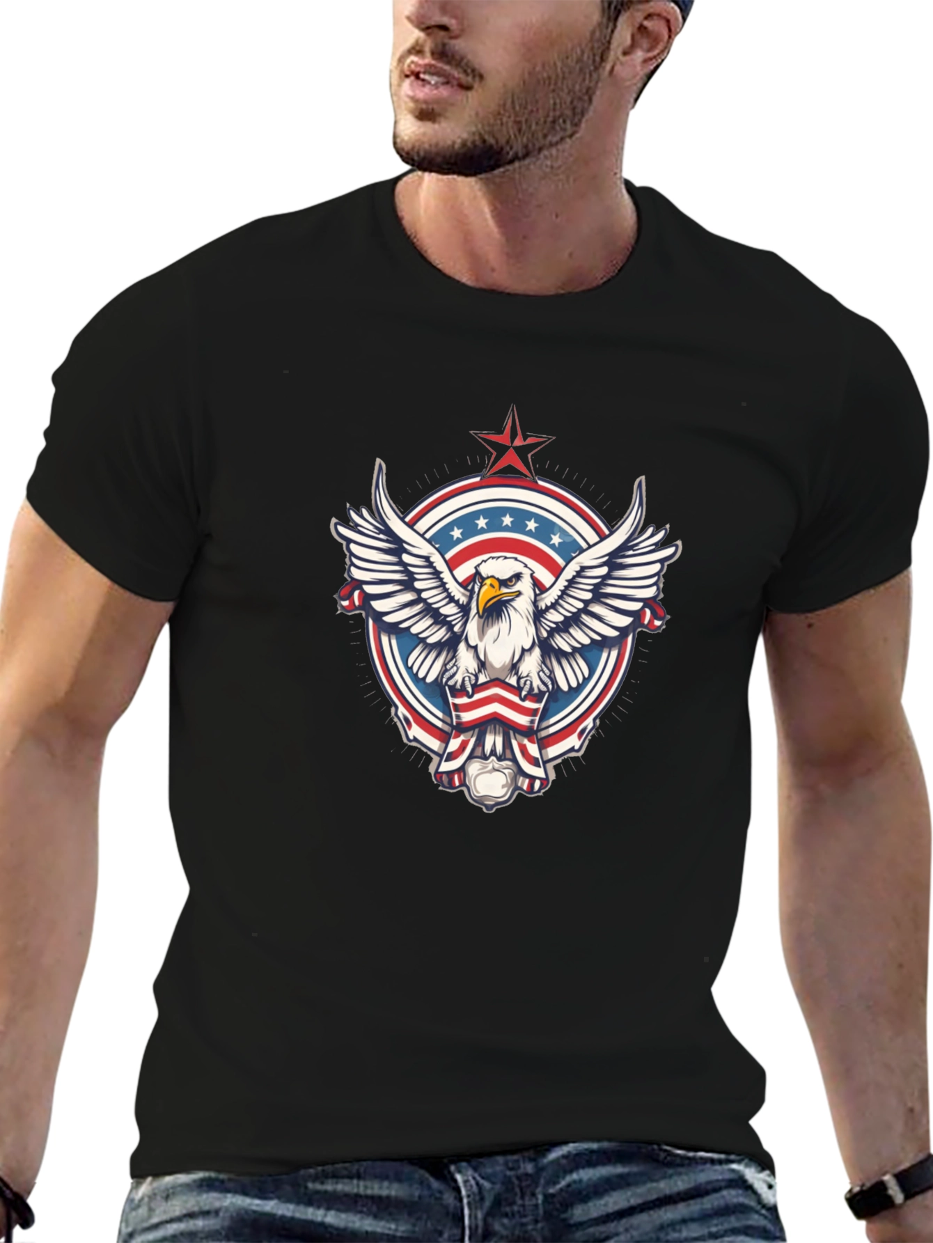 American Eagle Graphic T-Shirt - Patriotic Design