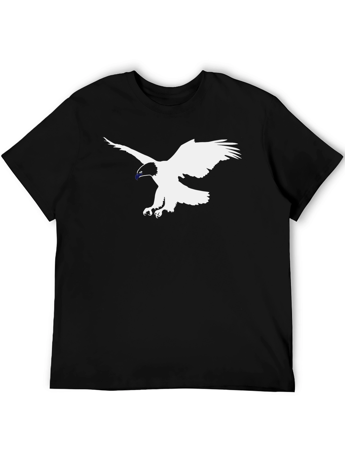 Black T-Shirt with Eagle Graphic Tee